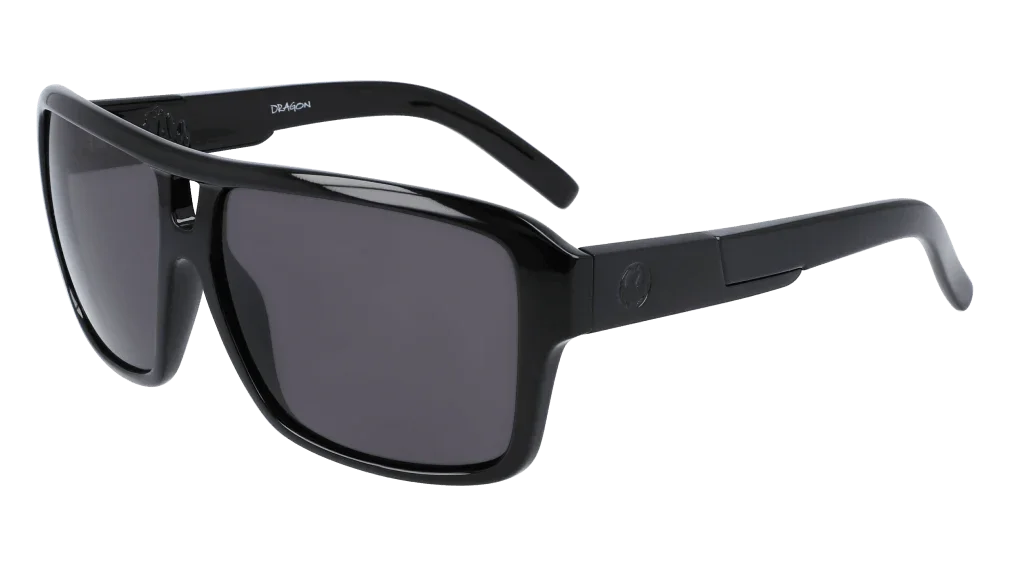Black Dragon sunglasses with sleek frame and dark lenses, perfect for outdoor adventures