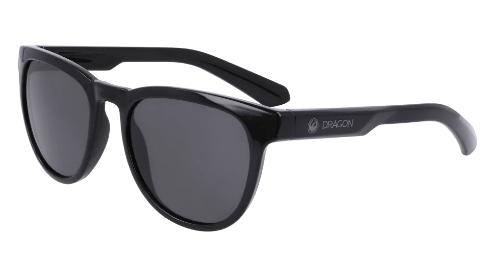 Black Dragon sunglasses with dark lenses, sleek frame design for outdoor adventures