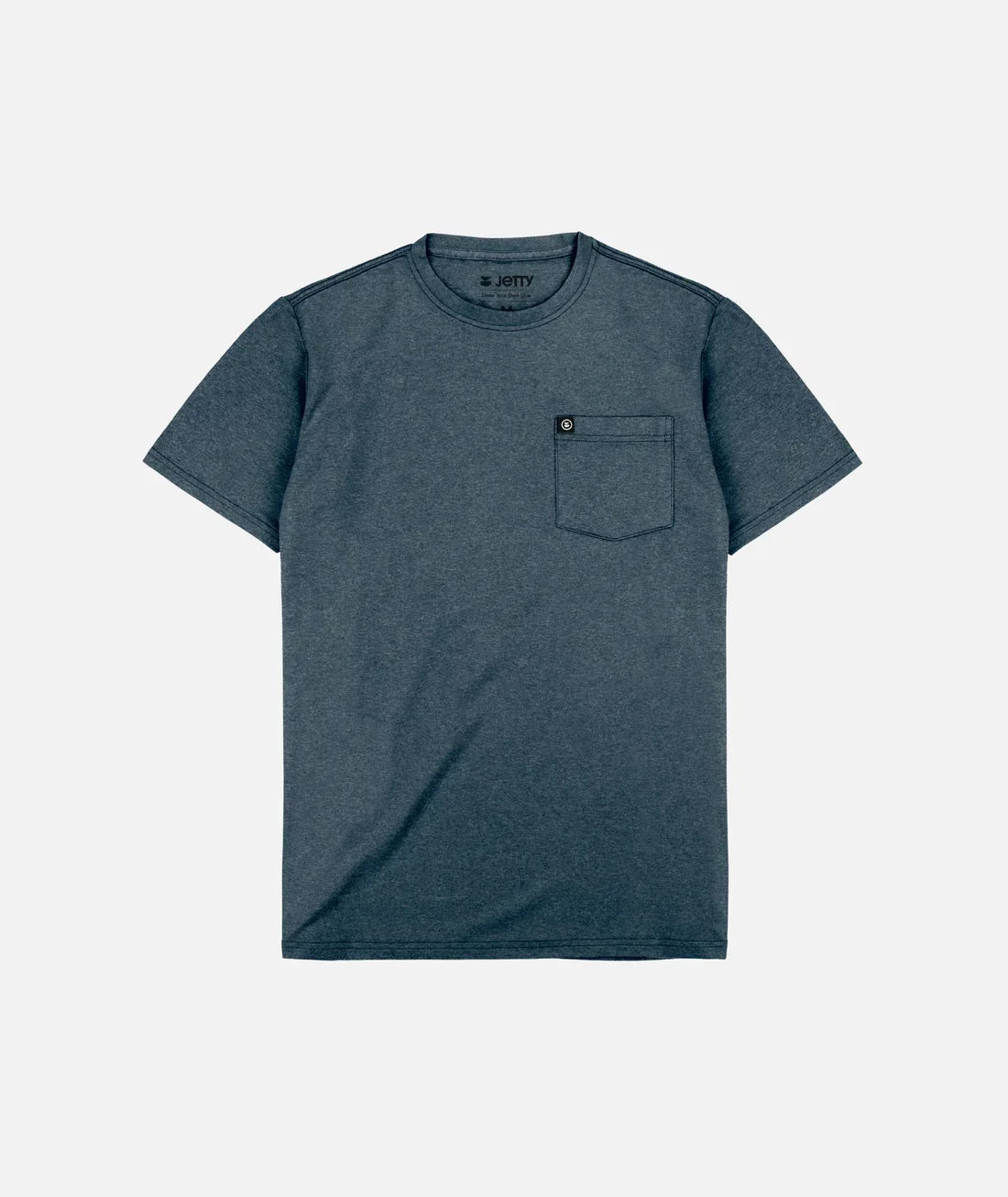 Dark heather gray men's pocket tee shirt for outdoor adventures and coastal style