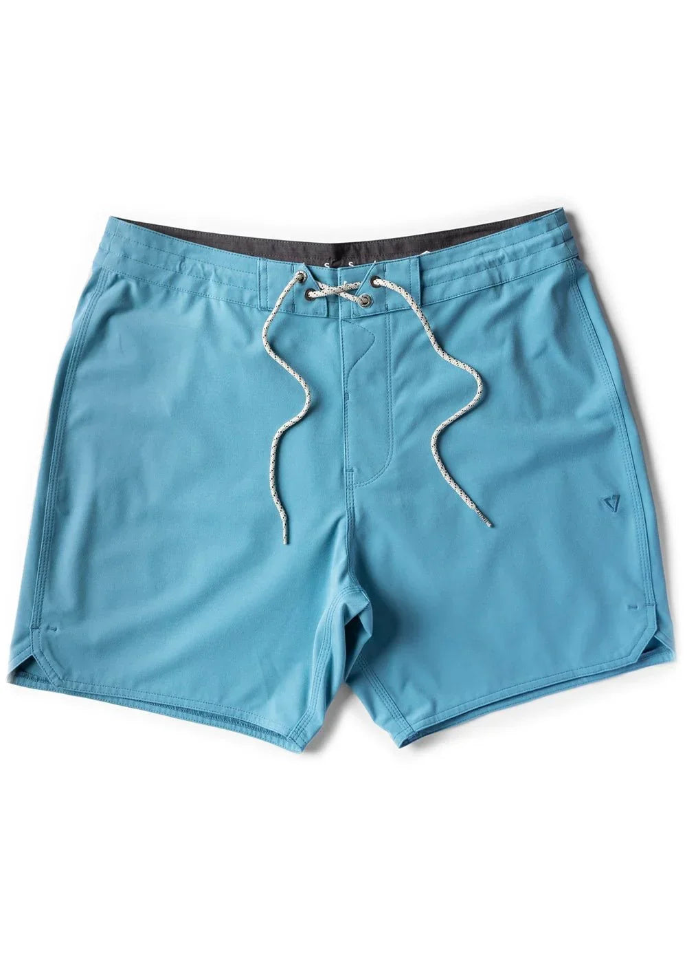 Teal board shorts with drawstring waist, perfect for beach days and coastal adventures