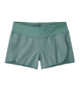 Light green athletic shorts with contrasting waistband, ideal for beach days and outdoor adventures.
