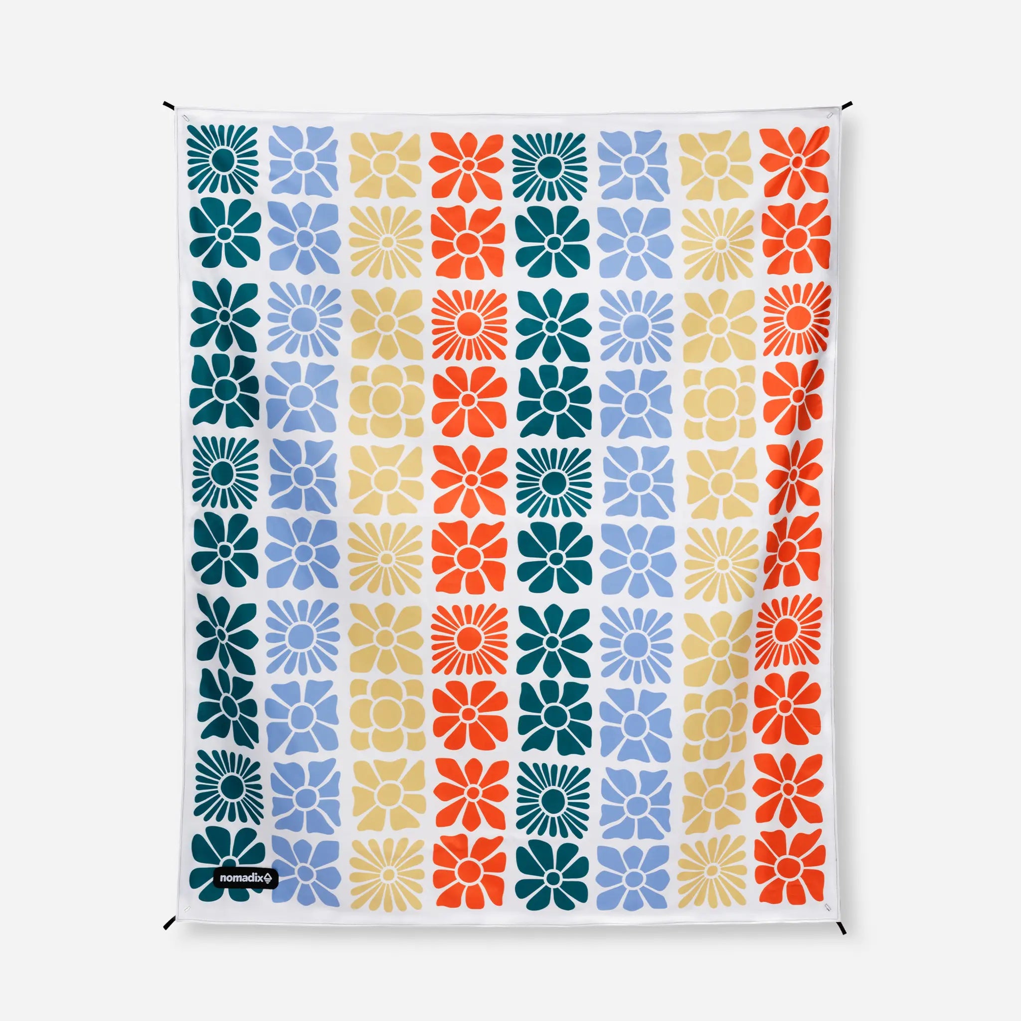 Colorful floral pattern picnic blanket for beach days and outdoor adventures