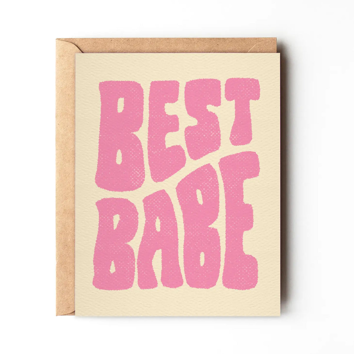 BIRTHDAY | BEST BABE CARD | Daydream PRINTS | Felt Textured