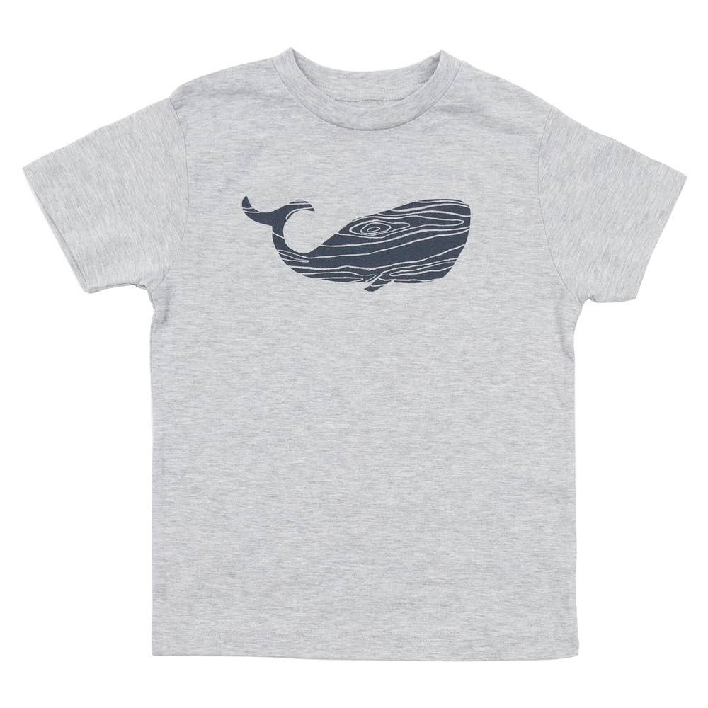 Kids Wood Grain Whale Tee