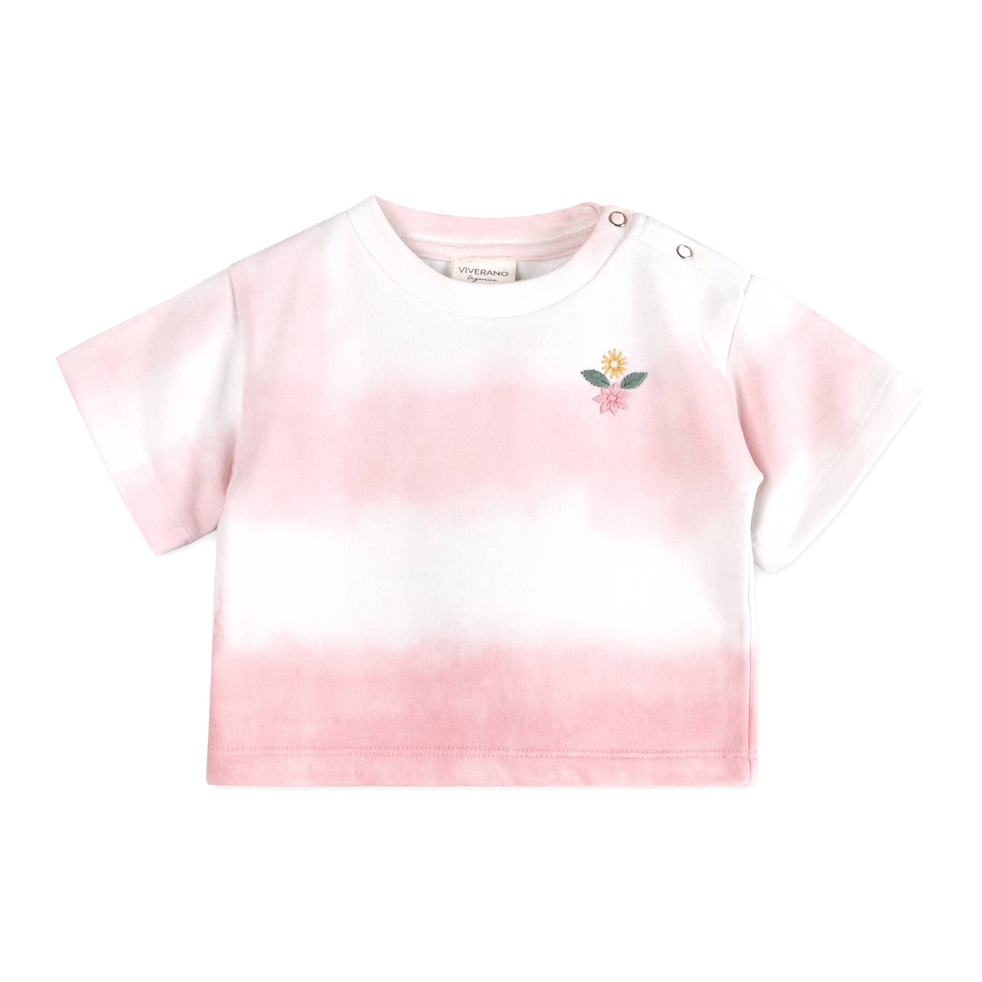 Tie Dye Cozy Baby Tee + Shorts Set (Organic Jersey)