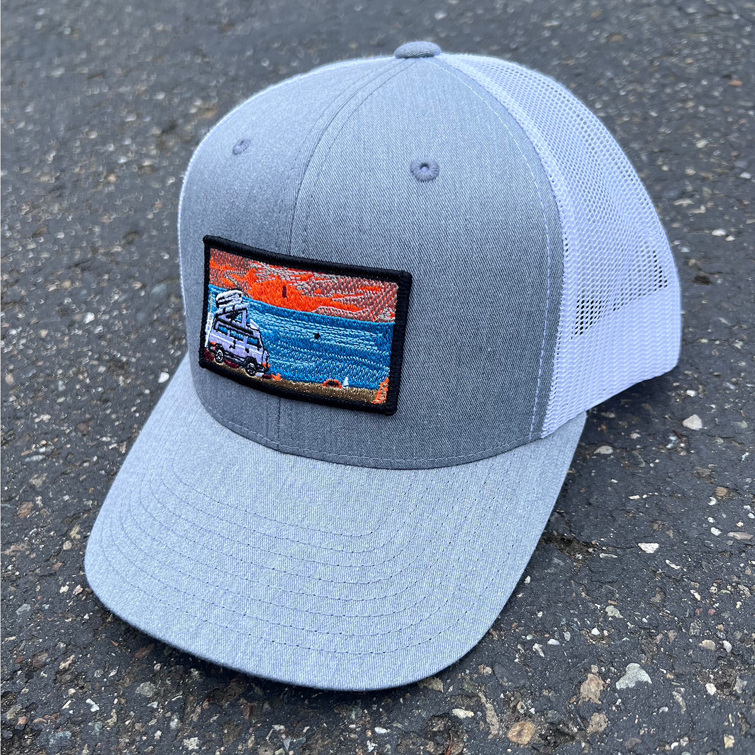 Surf Van | Patch Hat | Curved Bill Trucker