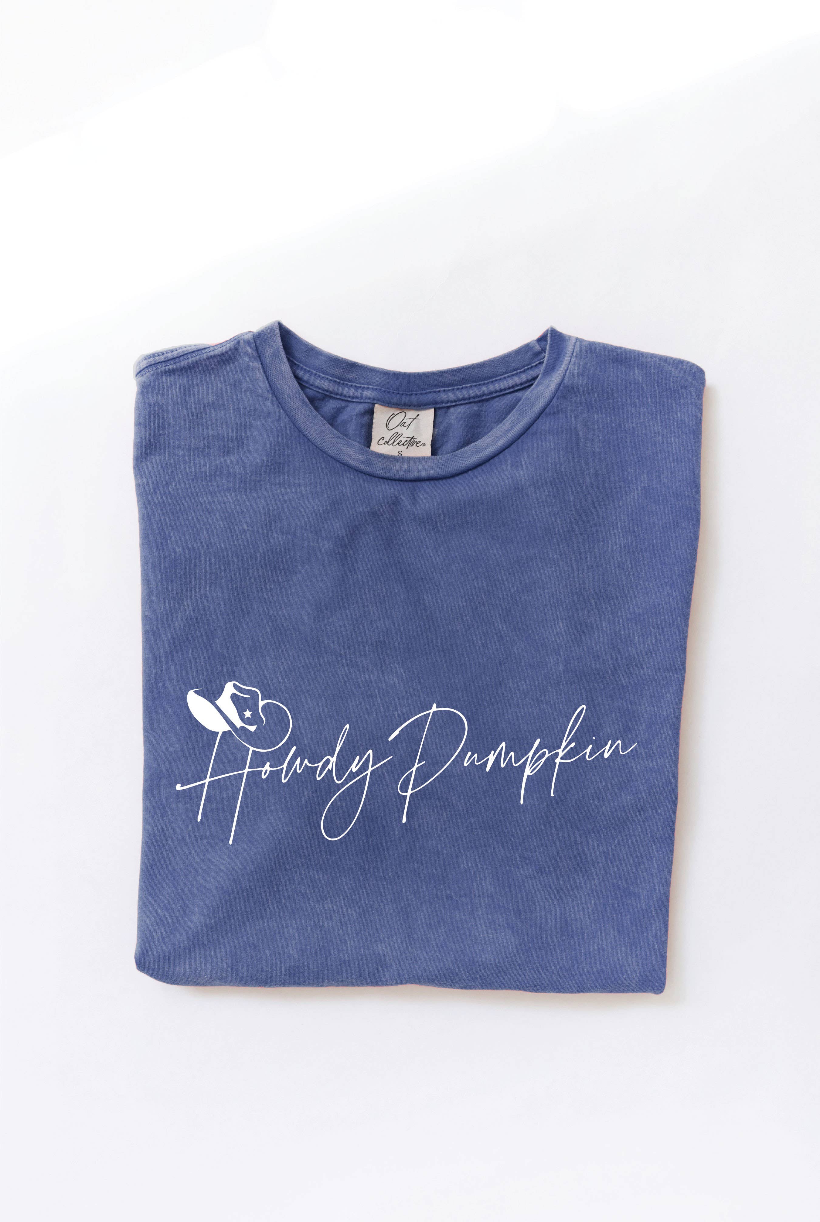 HOWDY PUMPKIN Mineral Washed Graphic Top