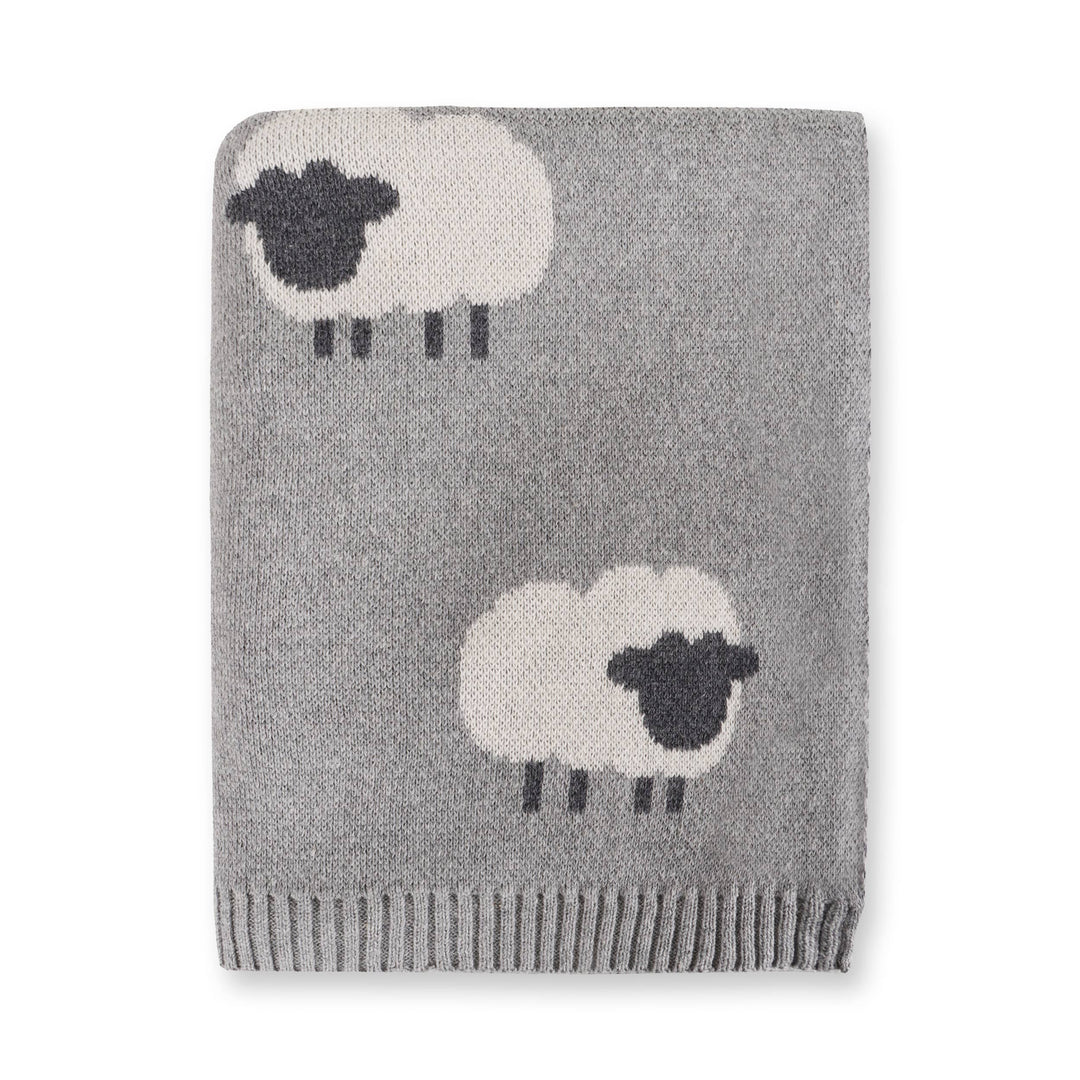 Woolly Sheep 3D - Organic Jacquard Knit Baby Blanket