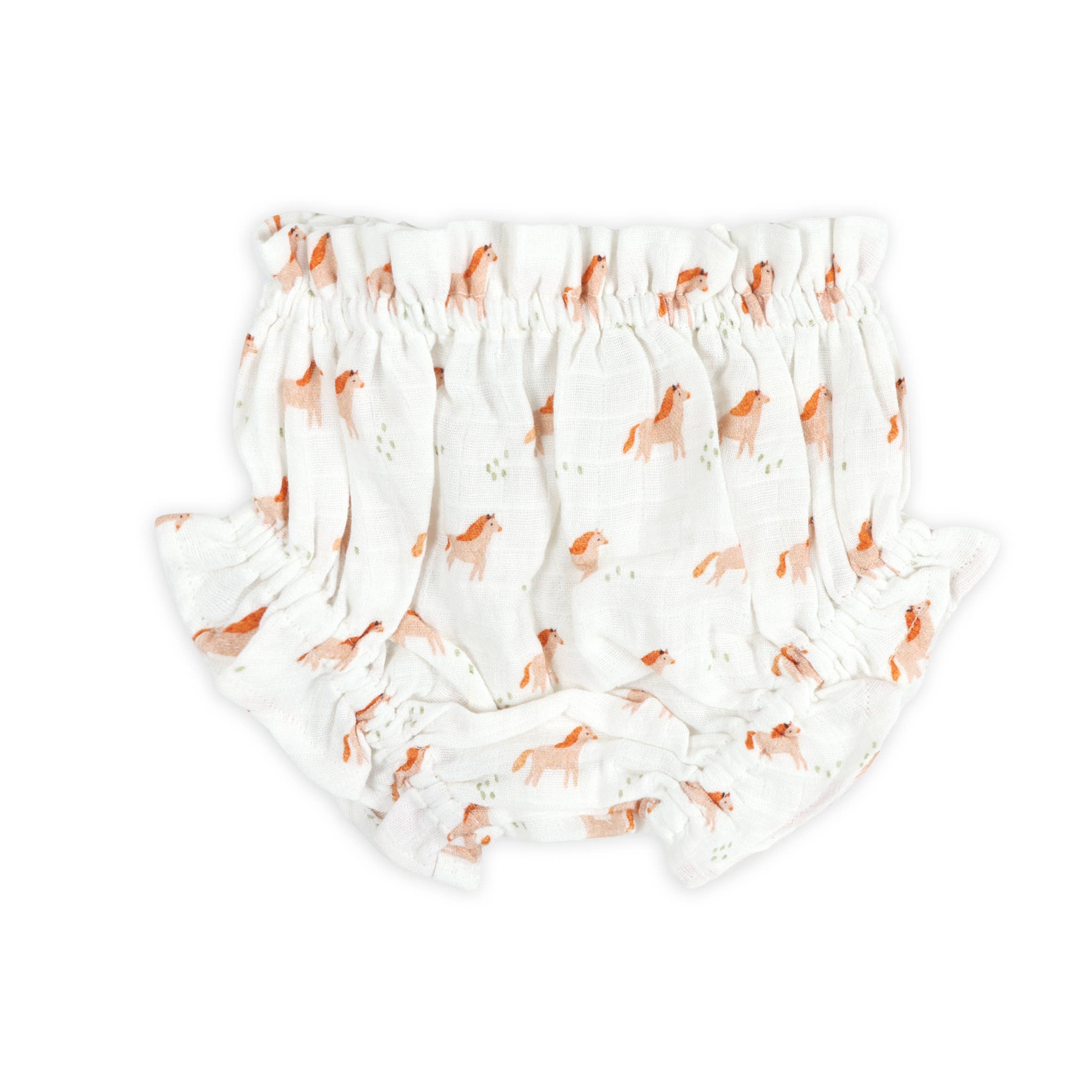 Horse Baby Dress + Bloomer (Organic Muslin)