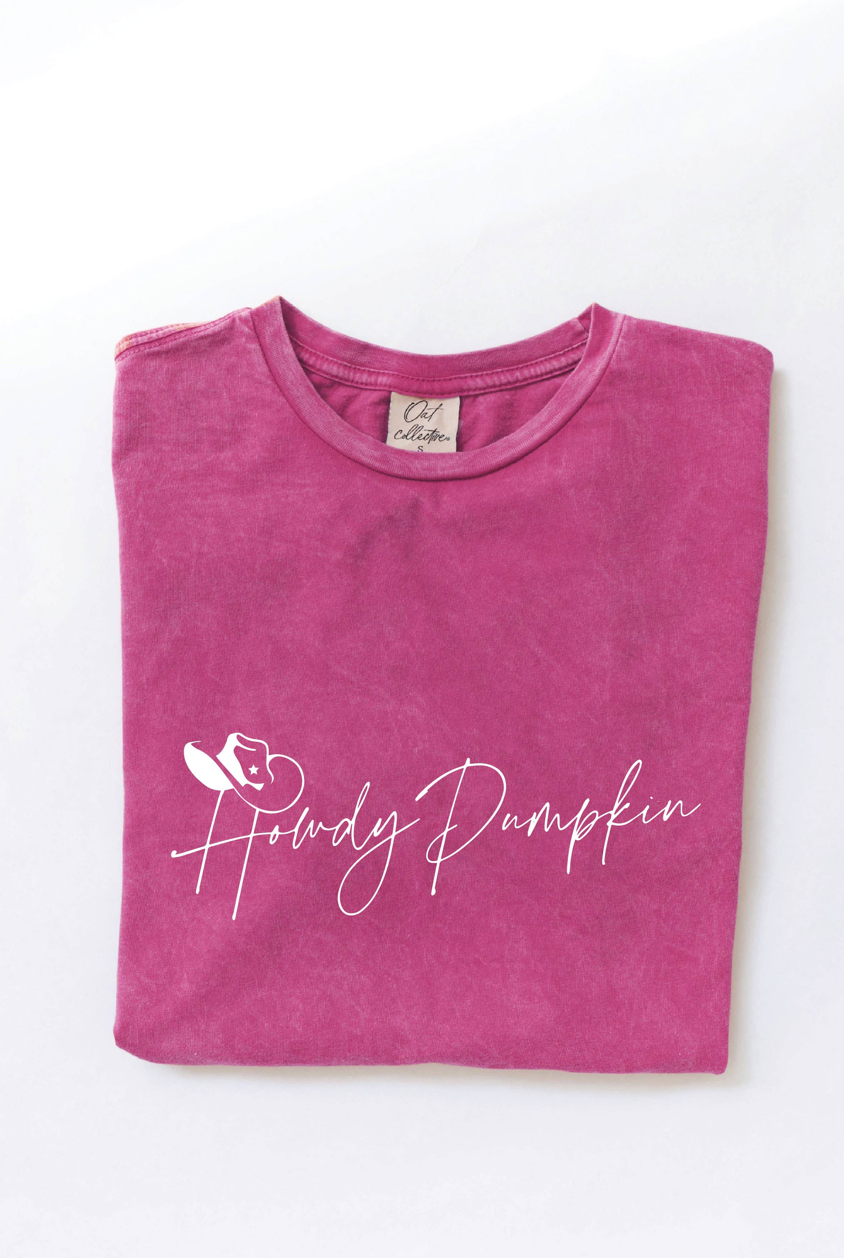 HOWDY PUMPKIN Mineral Washed Graphic Top