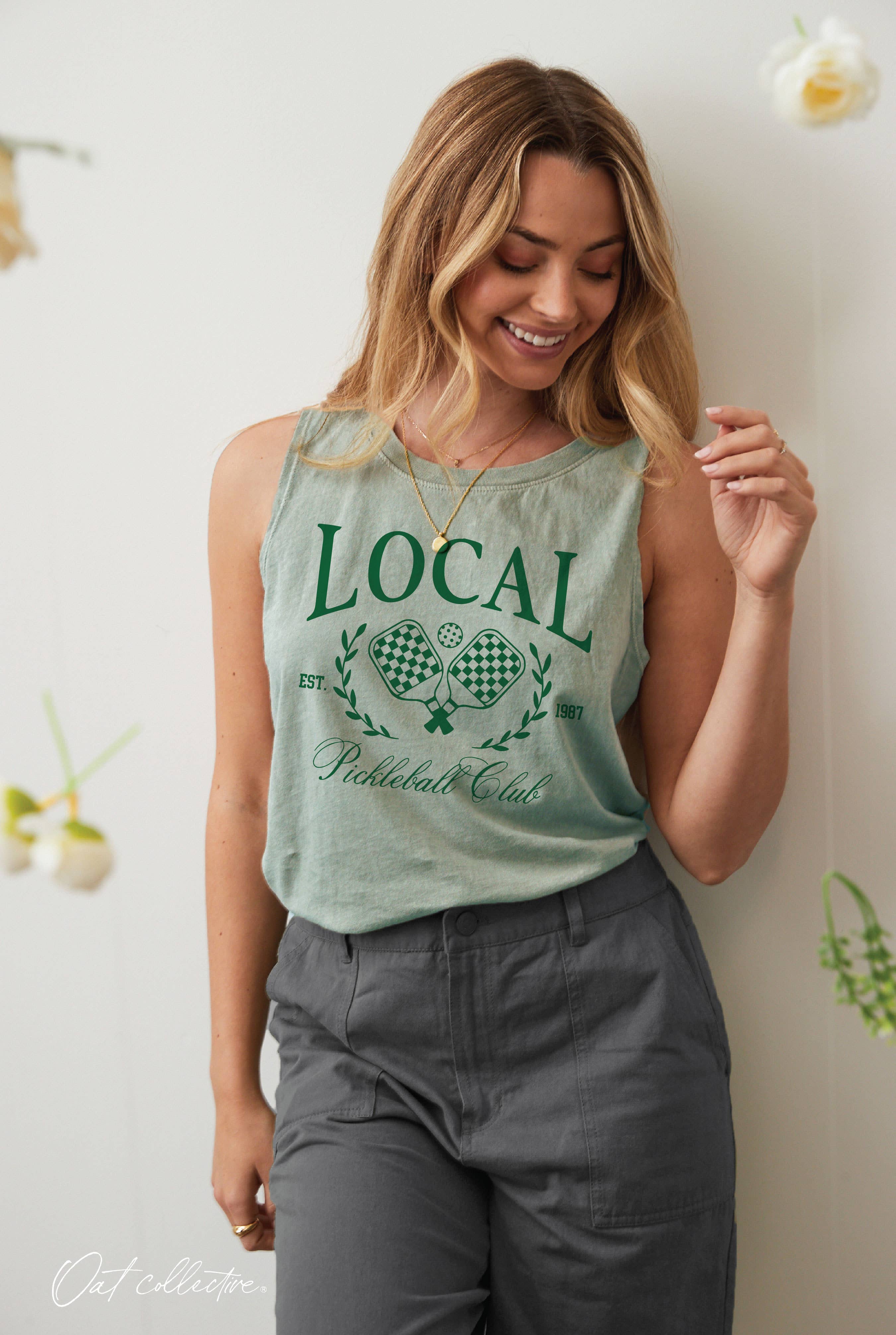 LOCAL PICKLEBALL CLUB   Mineral Graphic Tank Top