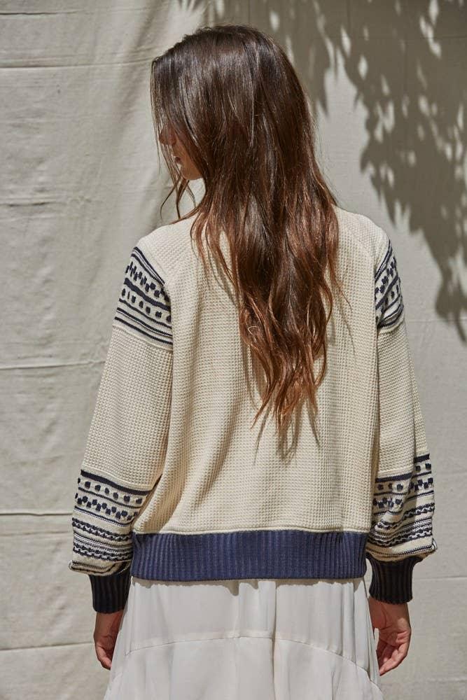 By Together W2266 | Knit Sweater Cotton Acrylic Turtleneck Pullover