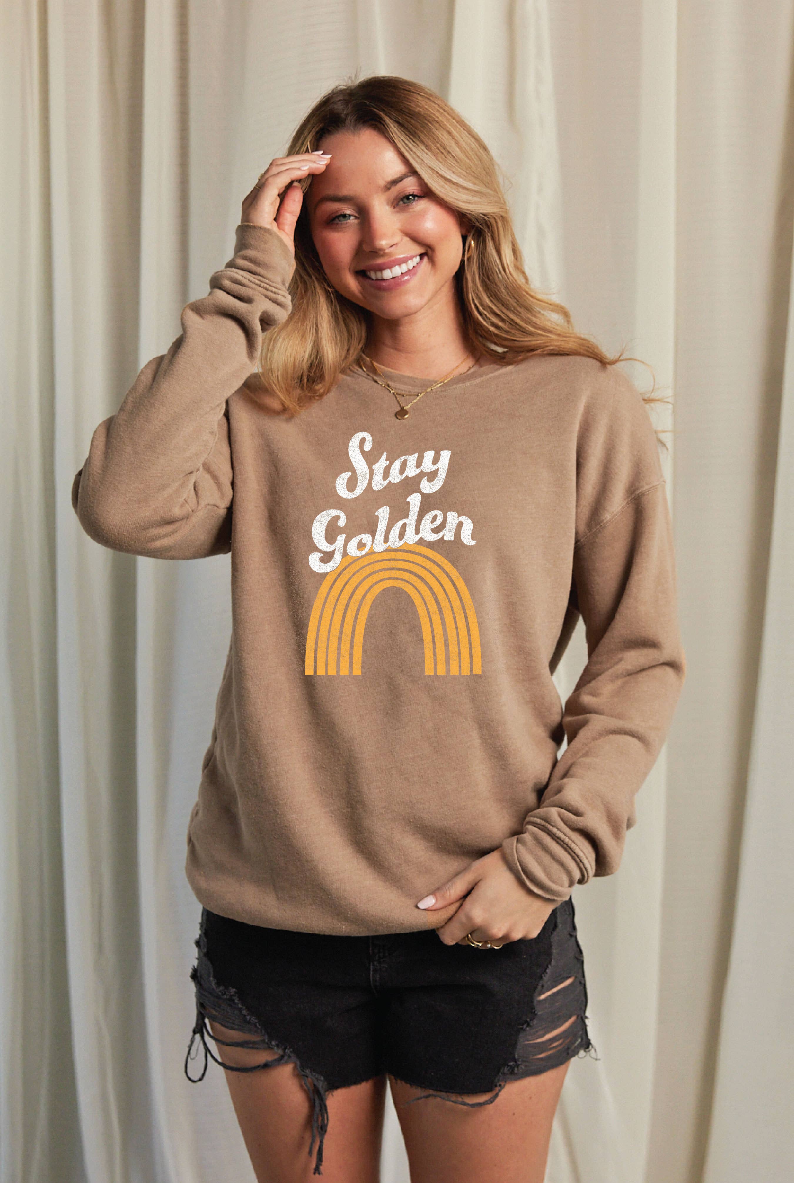 STAY GOLDEN Mineral Graphic Sweatshirt