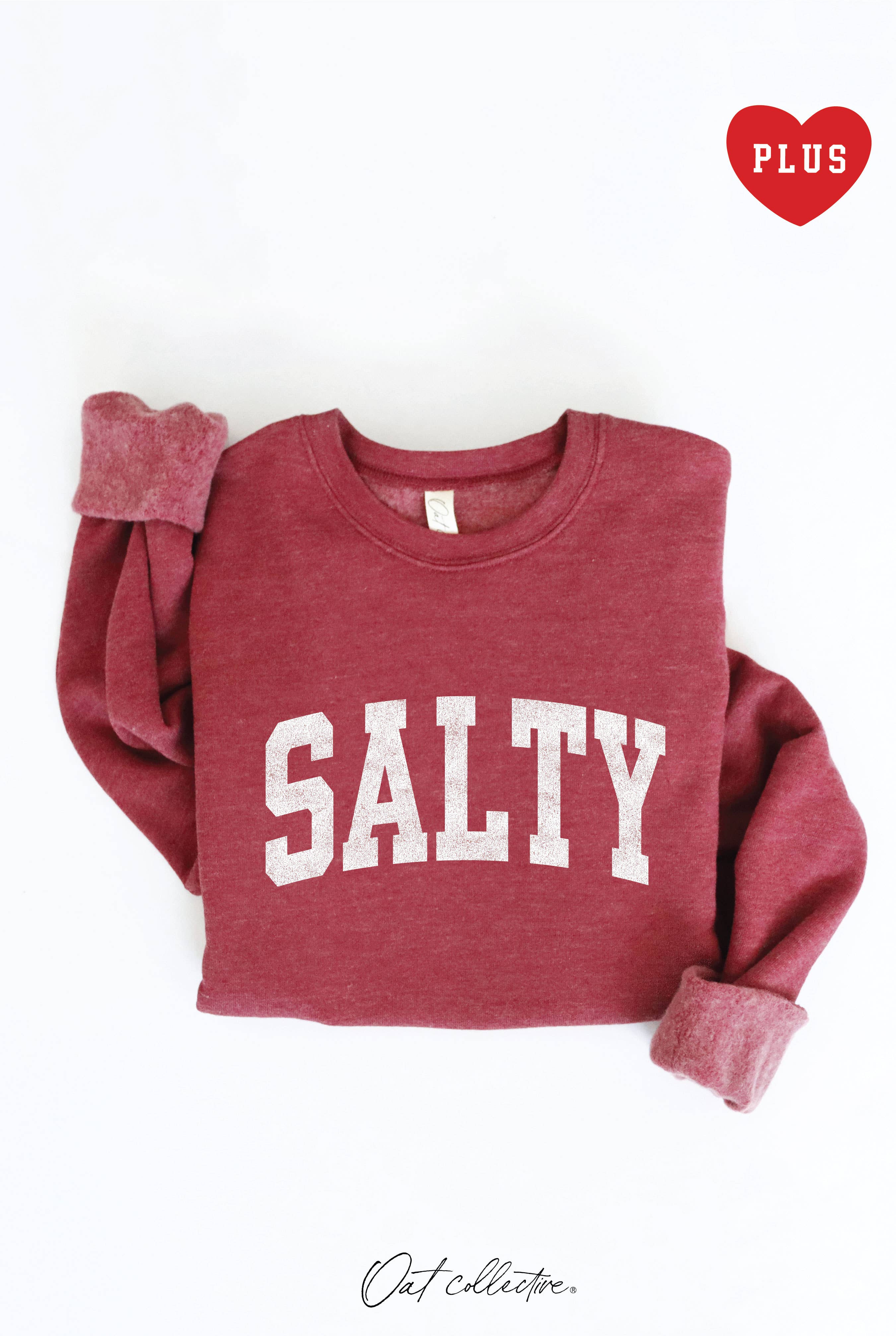 SALTY  Plus Graphic Sweatshirt
