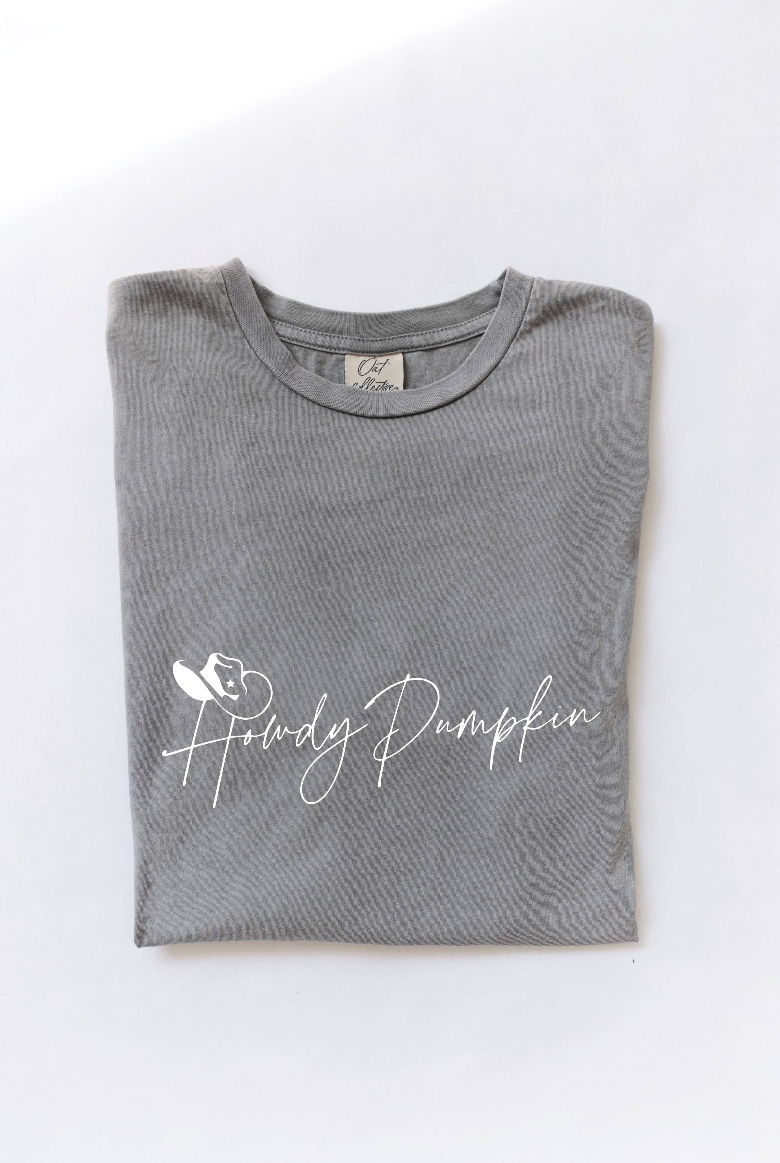 HOWDY PUMPKIN Mineral Washed Graphic Top