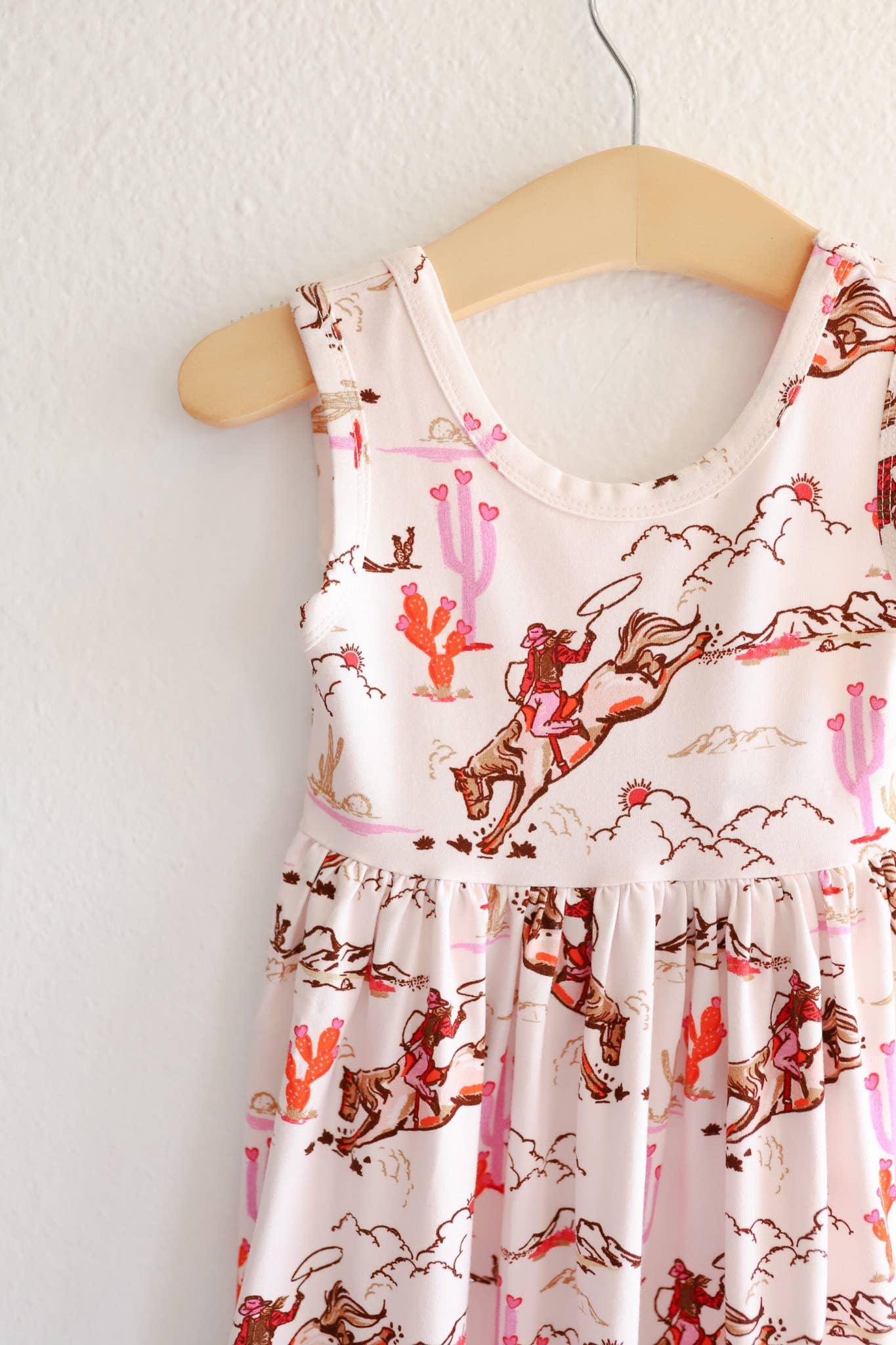 Strawberry Girls Bamboo Twirl Dress, Trendy Kids Clothes