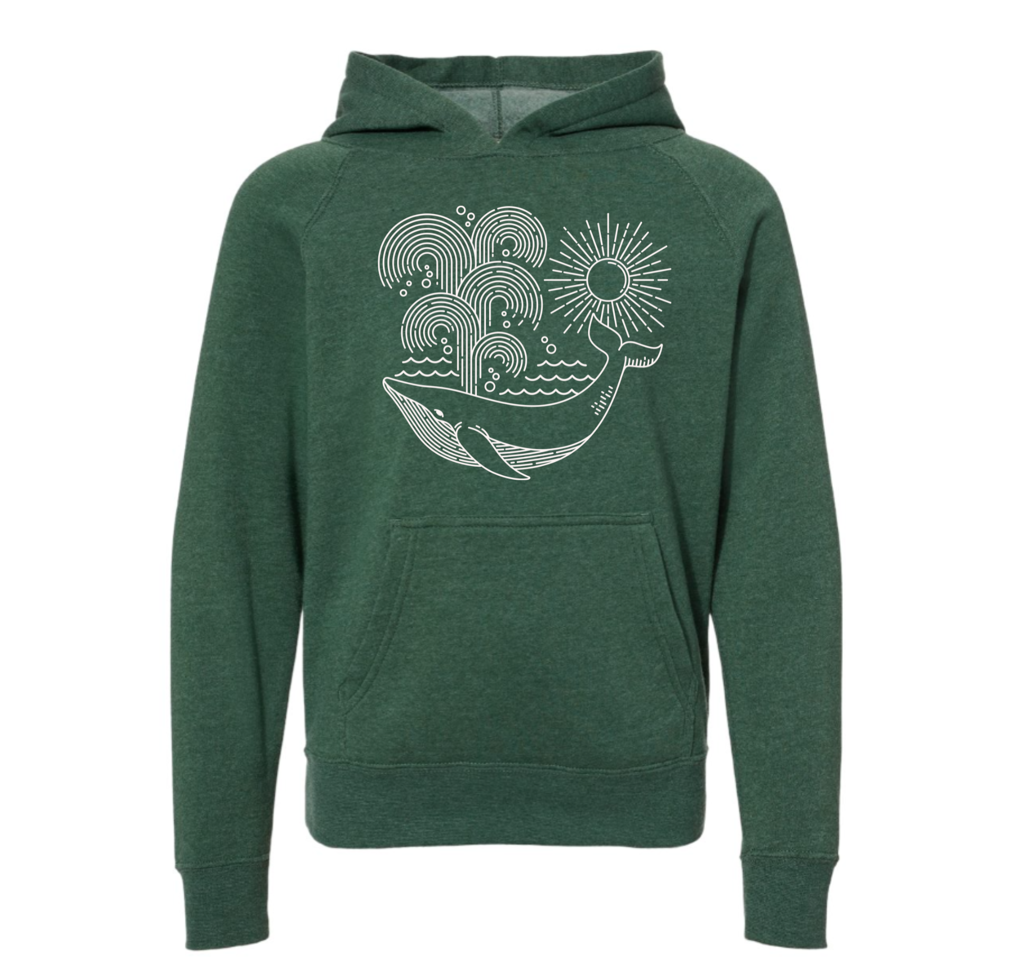 Kids Hoodie Whale Toddler-Ocean Coastal Beach Sweatshirt