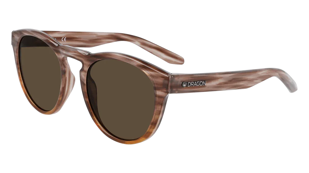 Dragon brand tortoise shell sunglasses with brown lenses, stylish outdoor eyewear