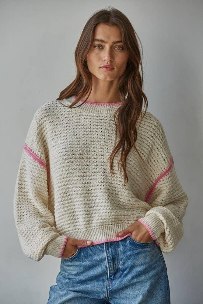 W2468T1 | Knit Sweater Long Sleeve Top