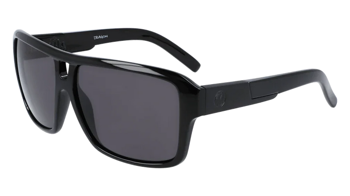 Black Dragon sunglasses with sleek frame and dark lenses, perfect for outdoor adventures
