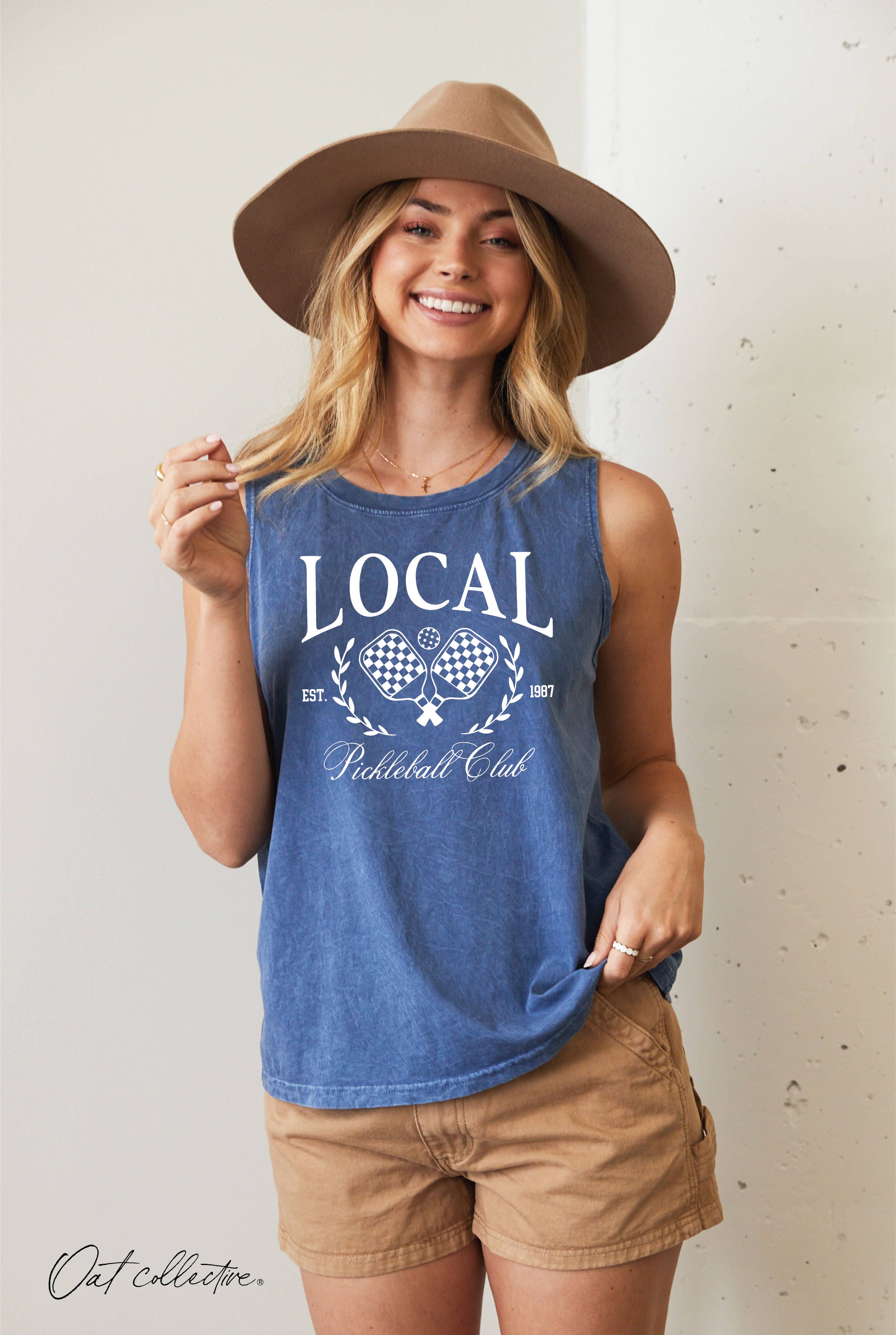 LOCAL PICKLEBALL CLUB   Mineral Graphic Tank Top