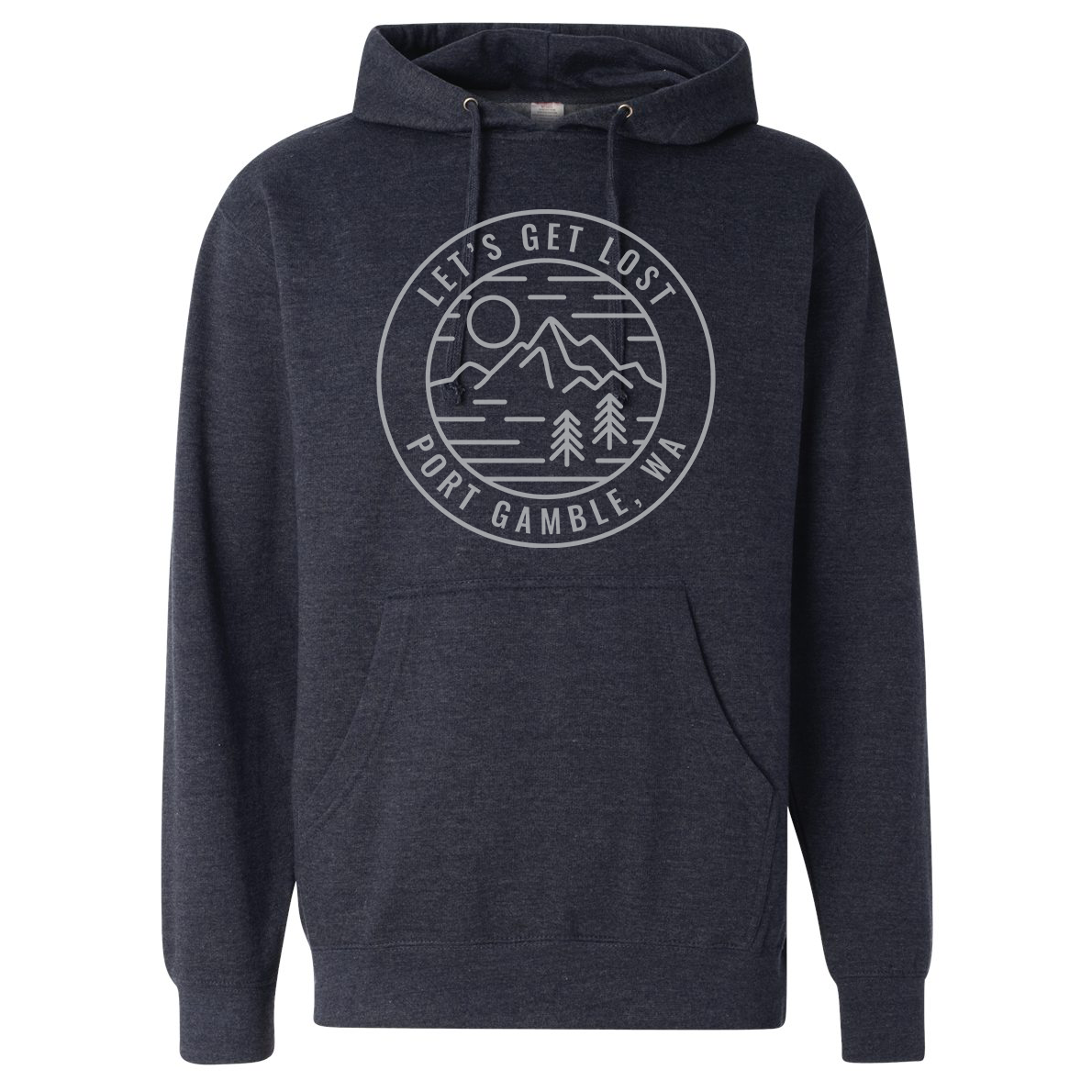 Circle Sun-Mtn-Trees -  Pullover Hoodie Sweatshirt