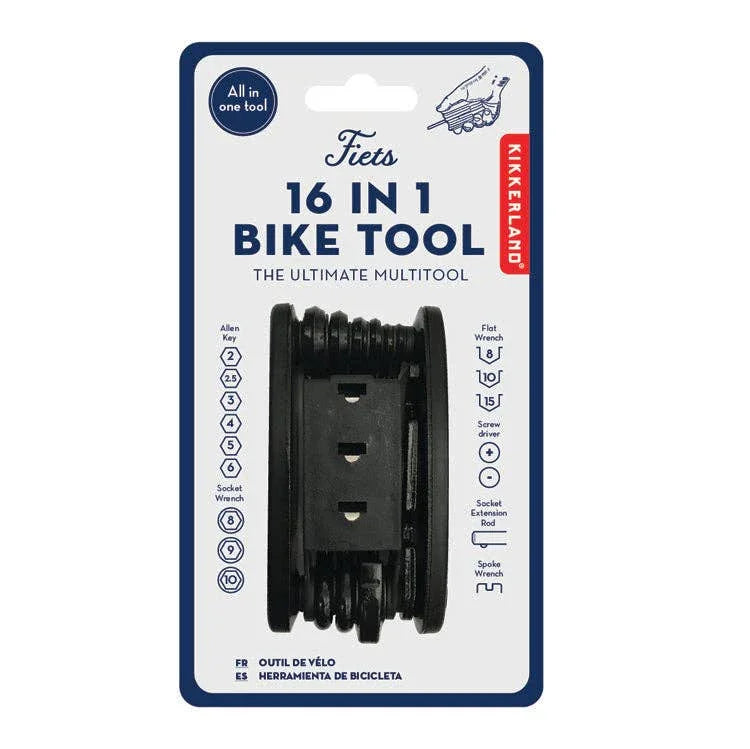 Fiets 16-in-1 bike tool multitool for cycling repairs and maintenance, compact all-in-one design