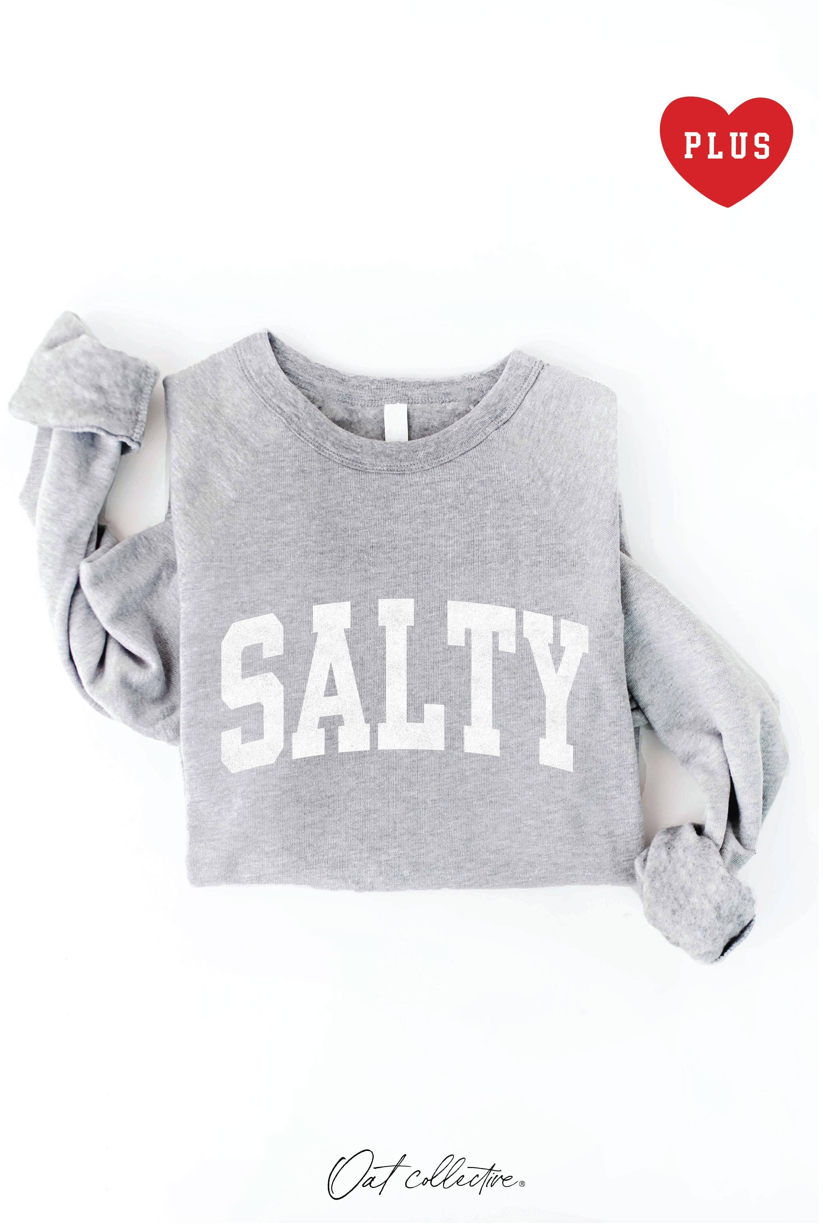 SALTY  Plus Graphic Sweatshirt
