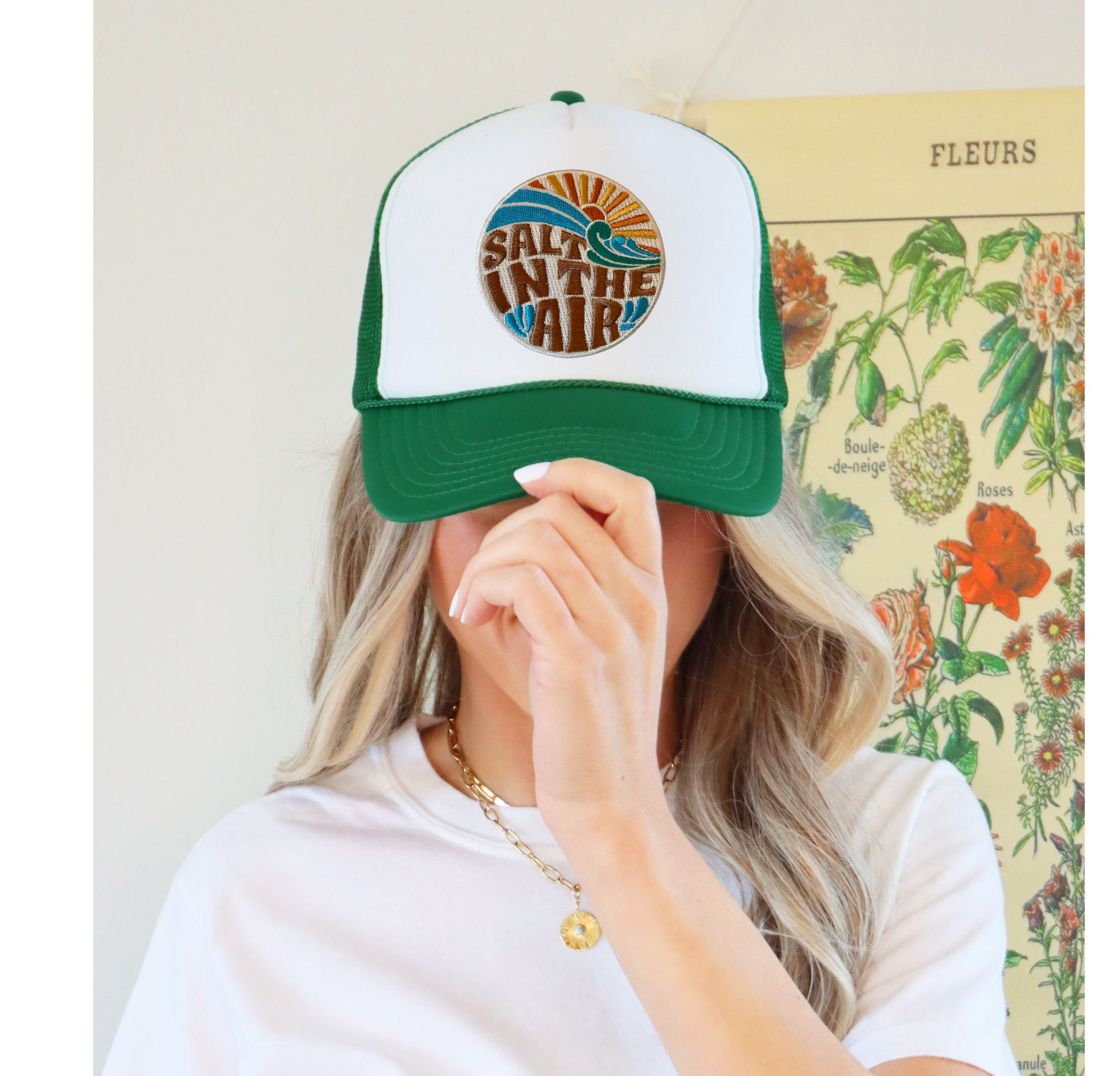 Salt in the Air Adult Trucker Hat-  Womens Snapback Hat