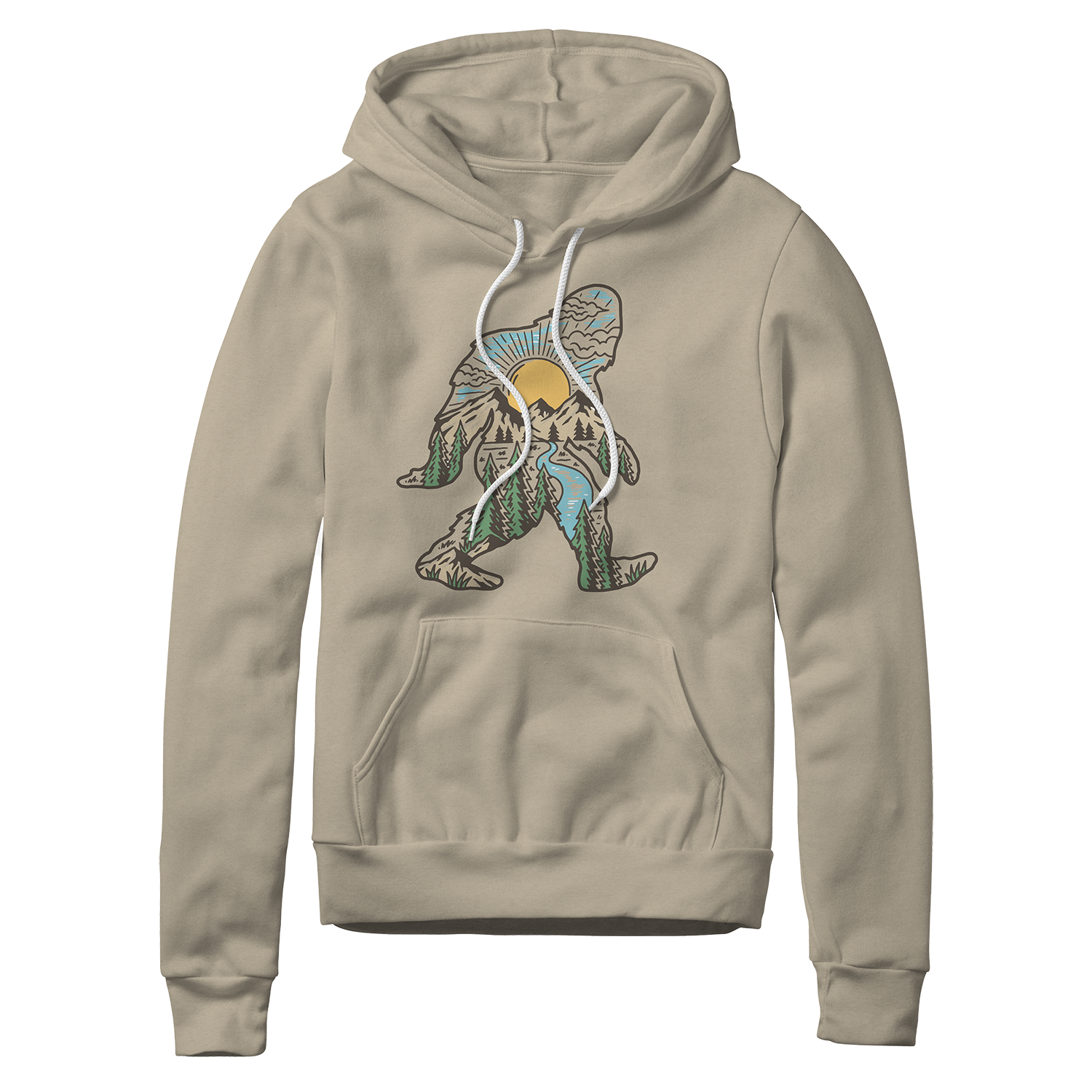 Sasquatch Day | Lightweight Pullover Hoodie Sweatshirt