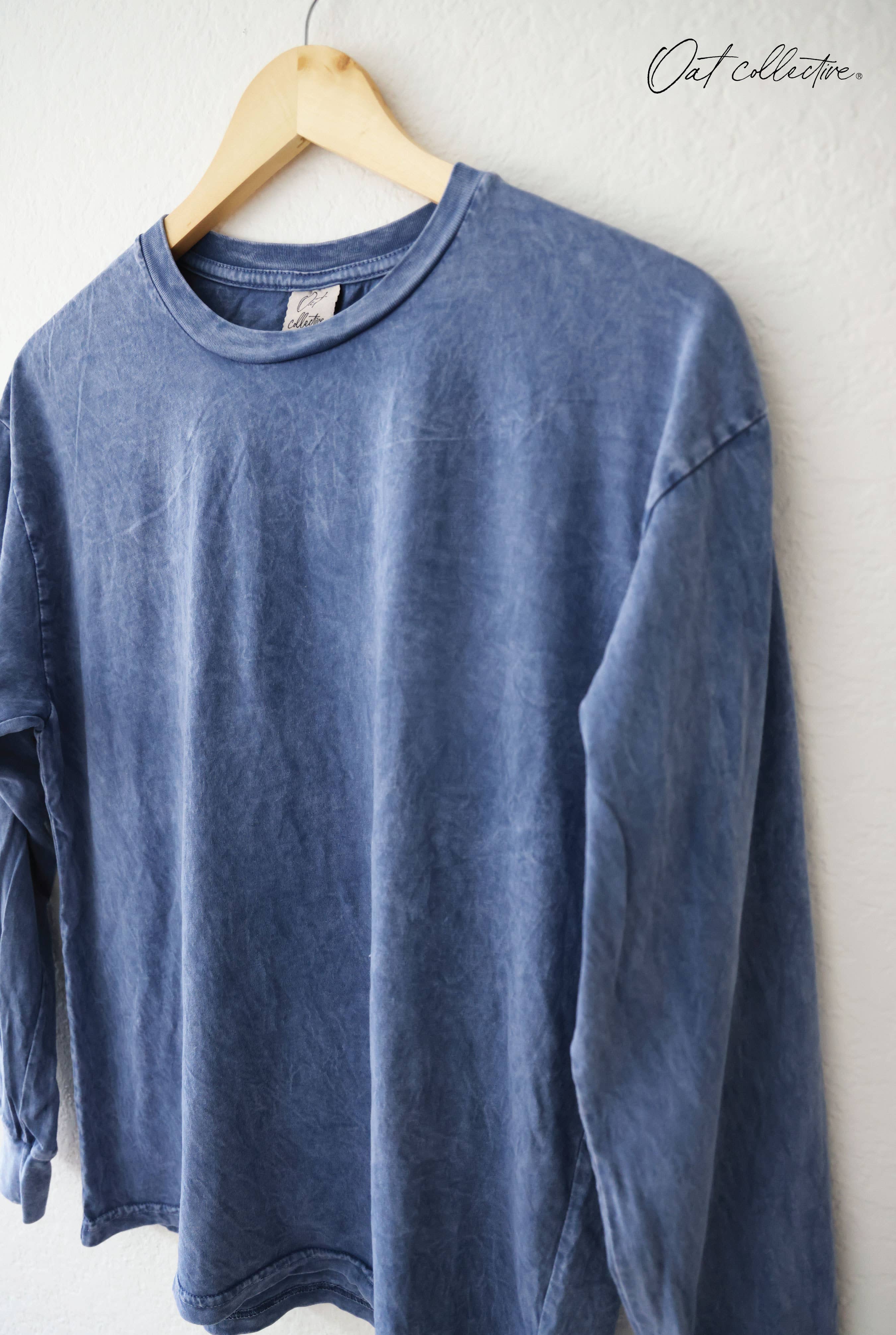 CHRISTMAS TREE ROW Mineral Washed Long Sleeve Graphic