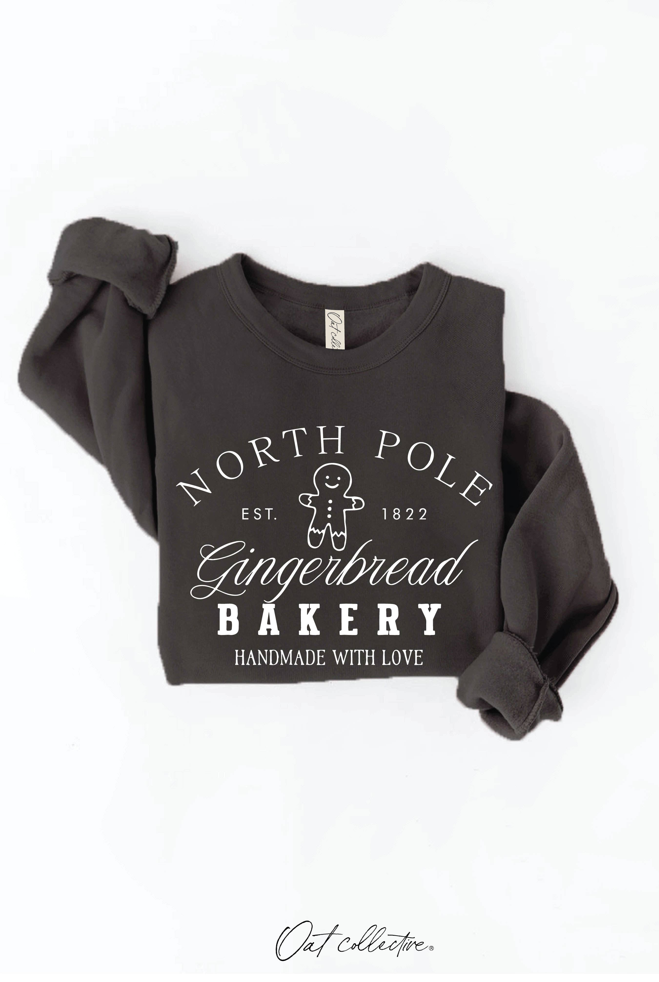 NORTH POLE GINGERBREAD BAKERY   Graphic Sweatshirt