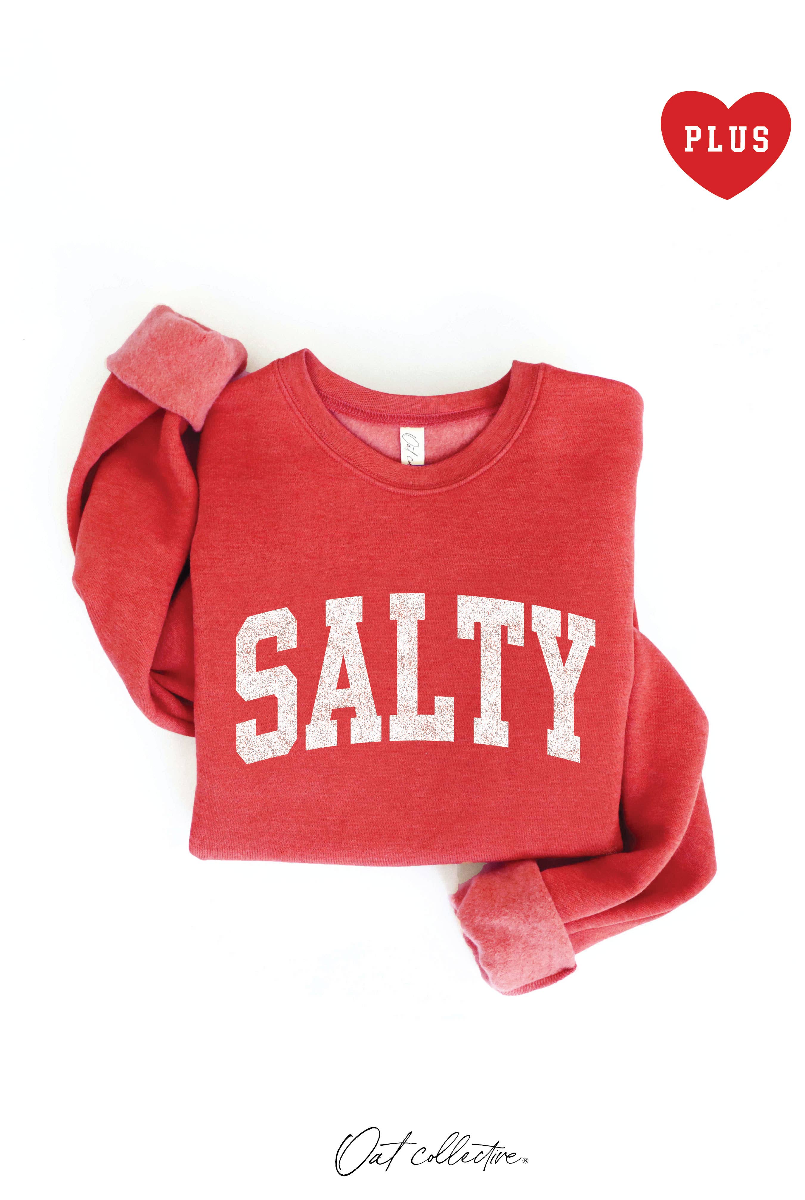 SALTY  Plus Graphic Sweatshirt