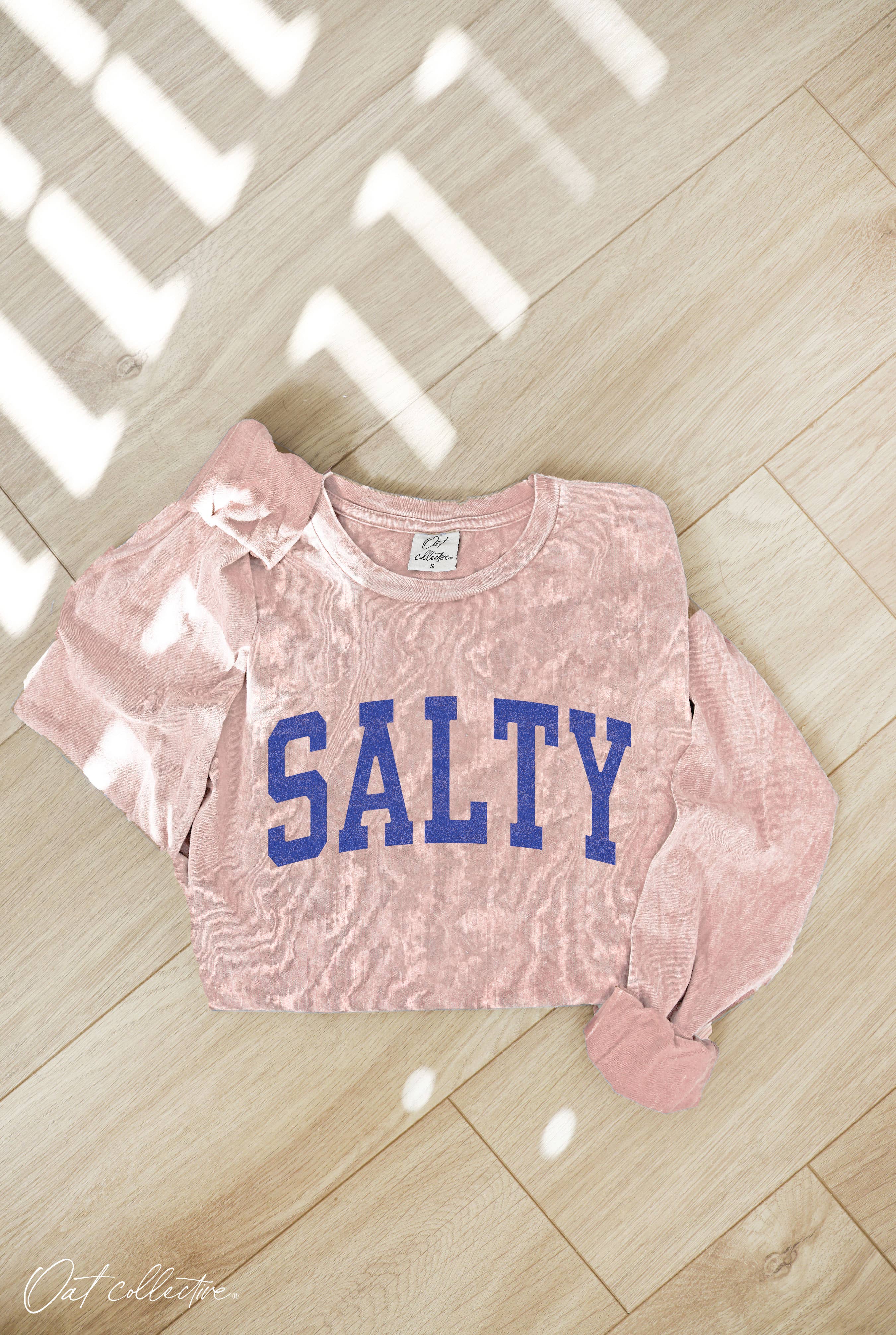 SALTY Mineral Washed Long Sleeve Graphic