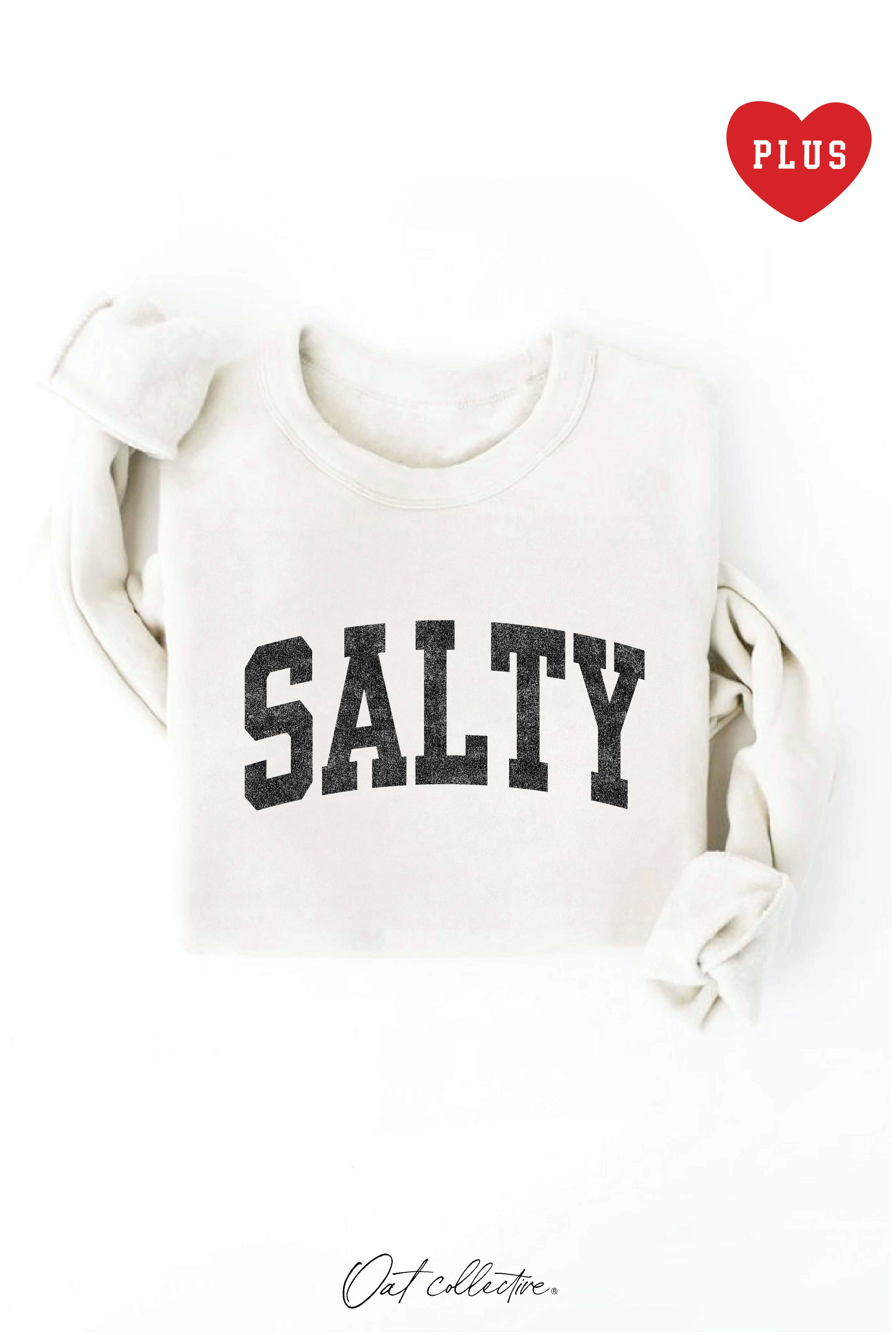 SALTY  Plus Graphic Sweatshirt