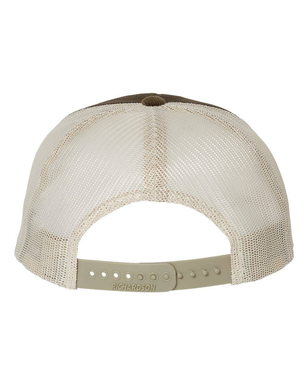 Corduroy Trucker Hat Good in the Woods Patch Snapback Hat