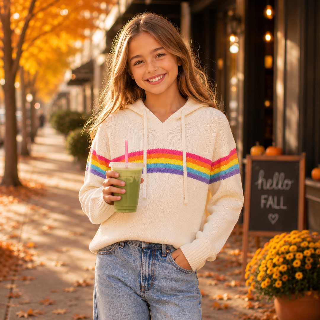 "The Rainbow" Sweater for Girls &amp; Tweens for Fall