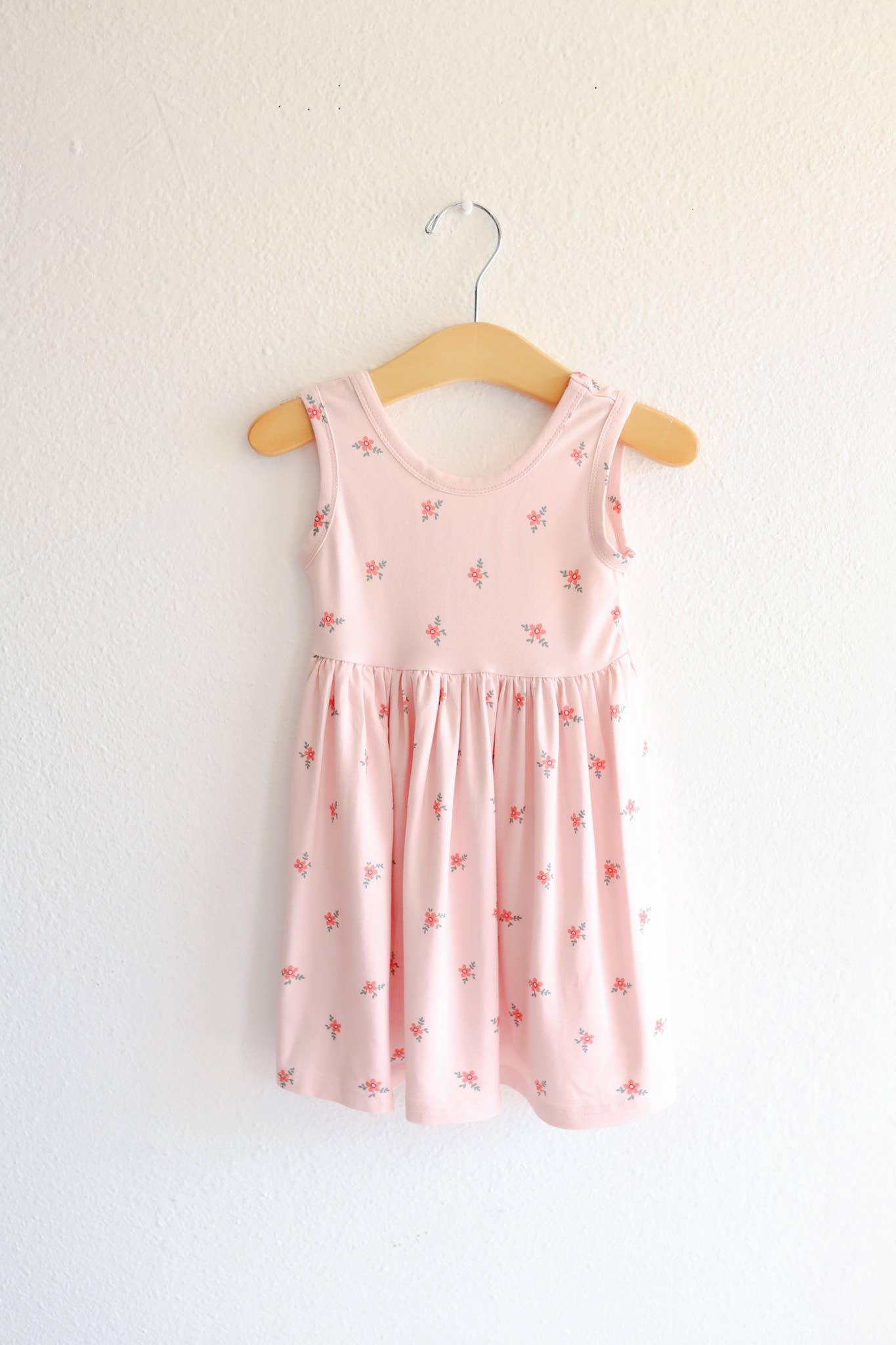 Strawberry Girls Bamboo Twirl Dress, Trendy Kids Clothes