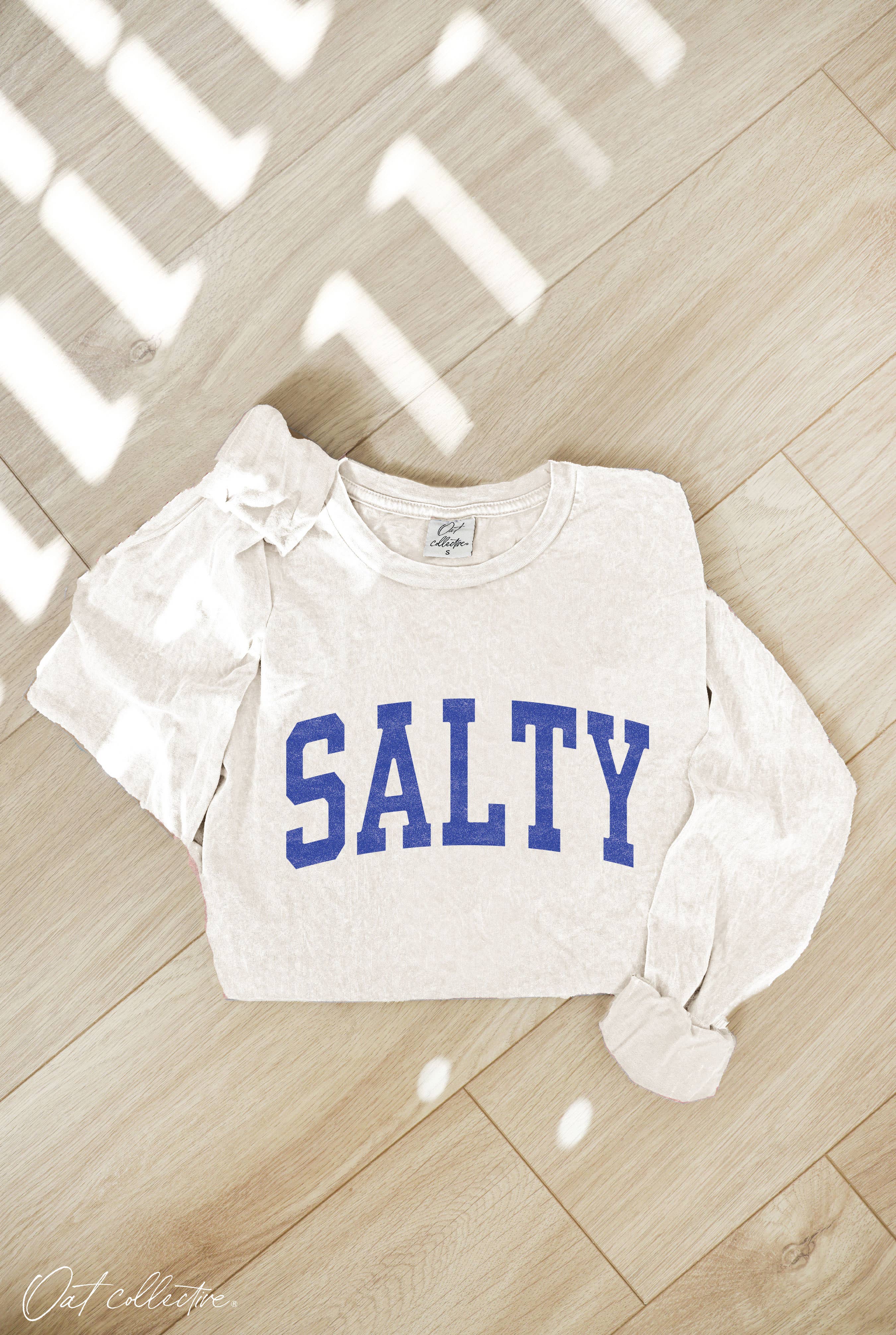 SALTY Mineral Washed Long Sleeve Graphic