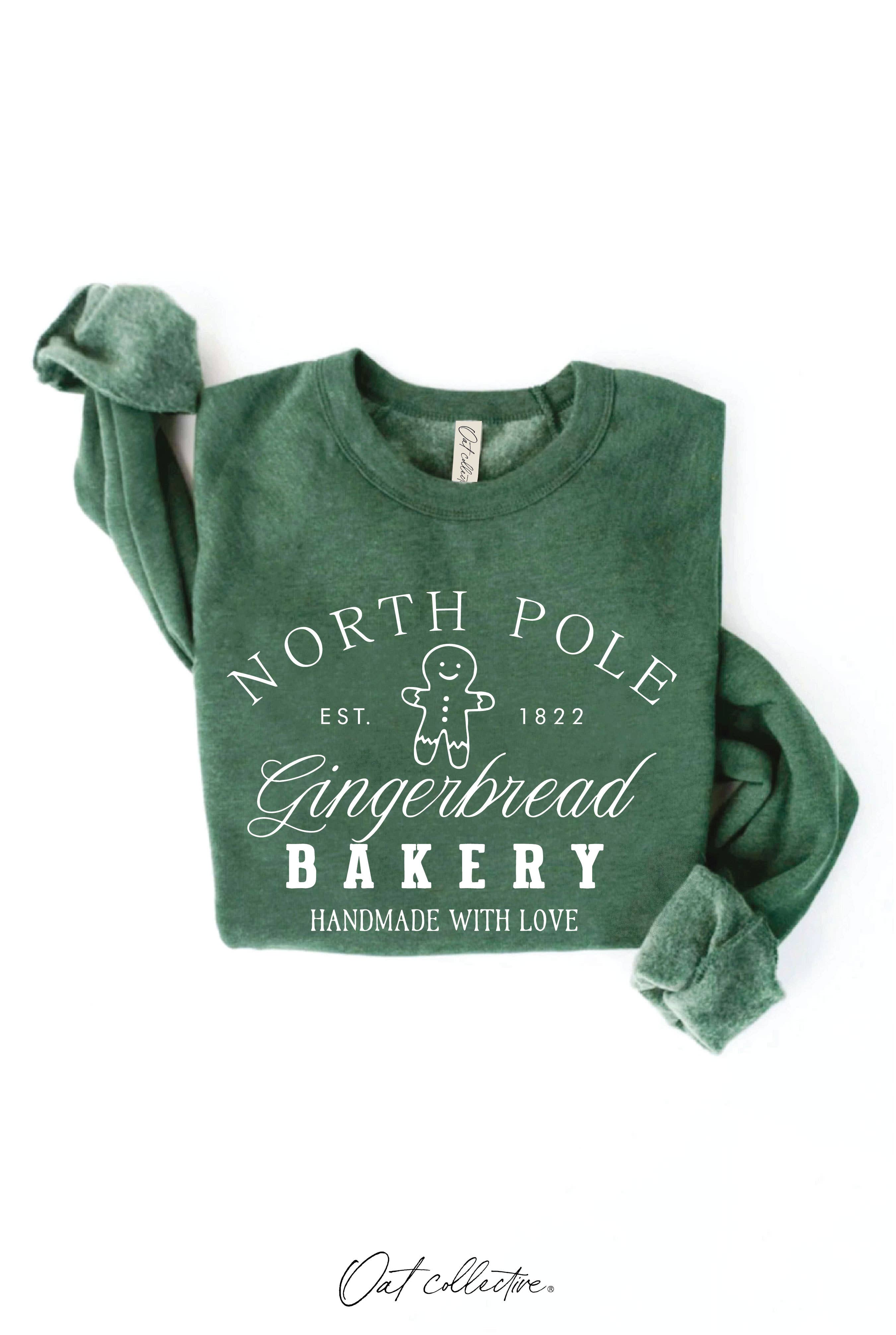 NORTH POLE GINGERBREAD BAKERY   Graphic Sweatshirt