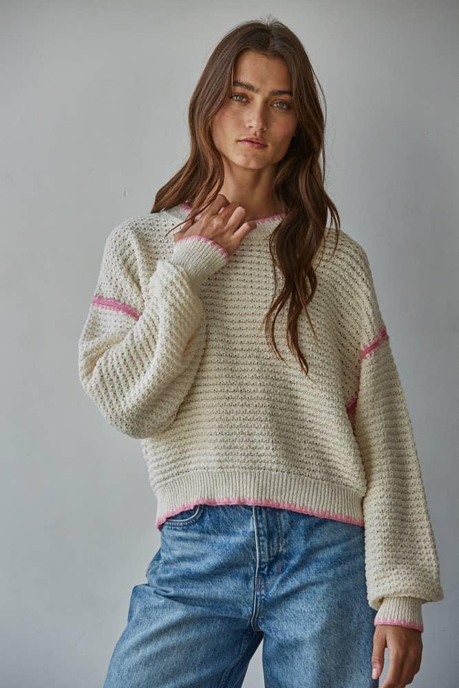W2468T1 | Knit Sweater Long Sleeve Top