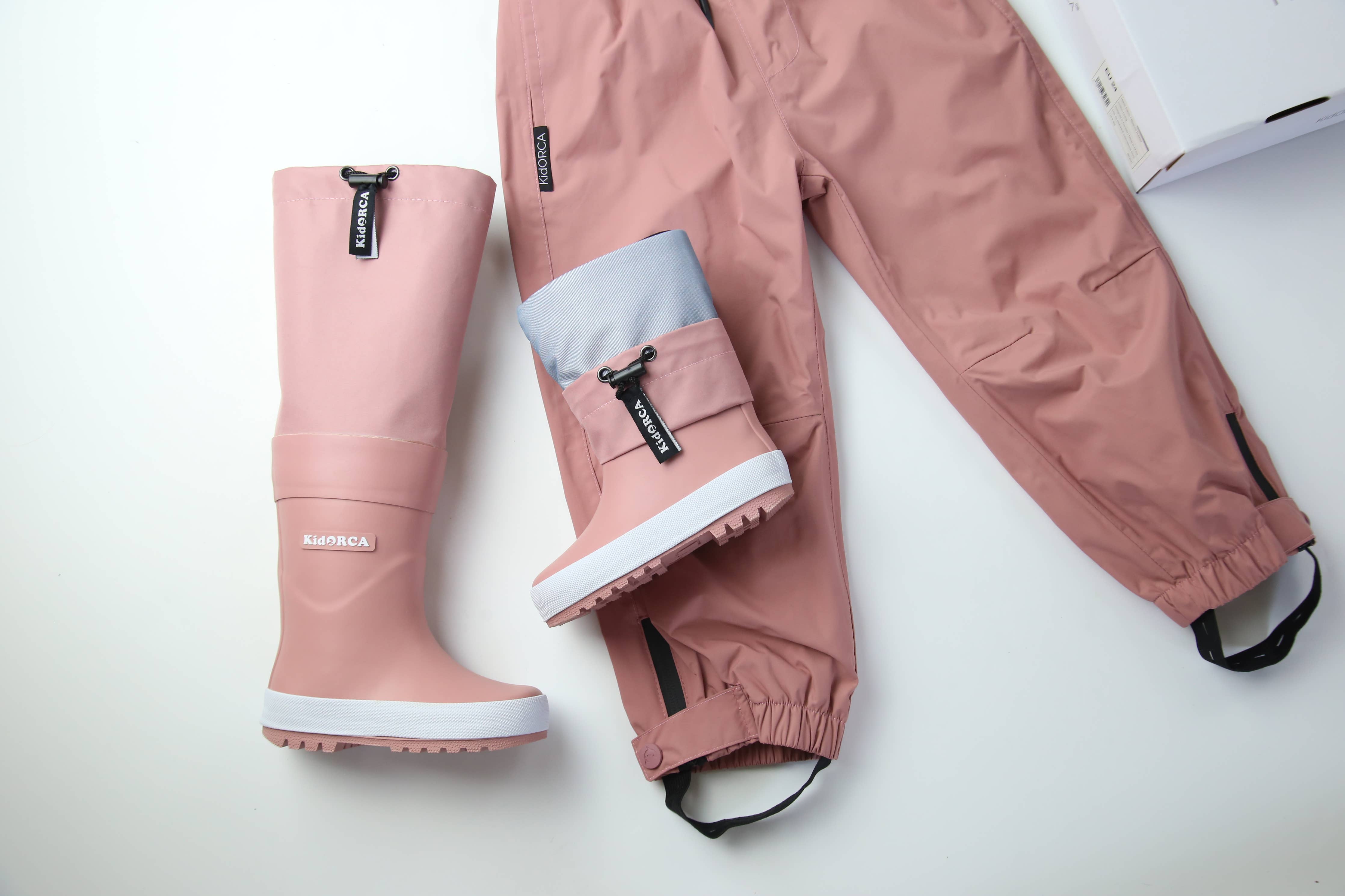 KidORCA Kids Rain Boots with Above Knee Waders