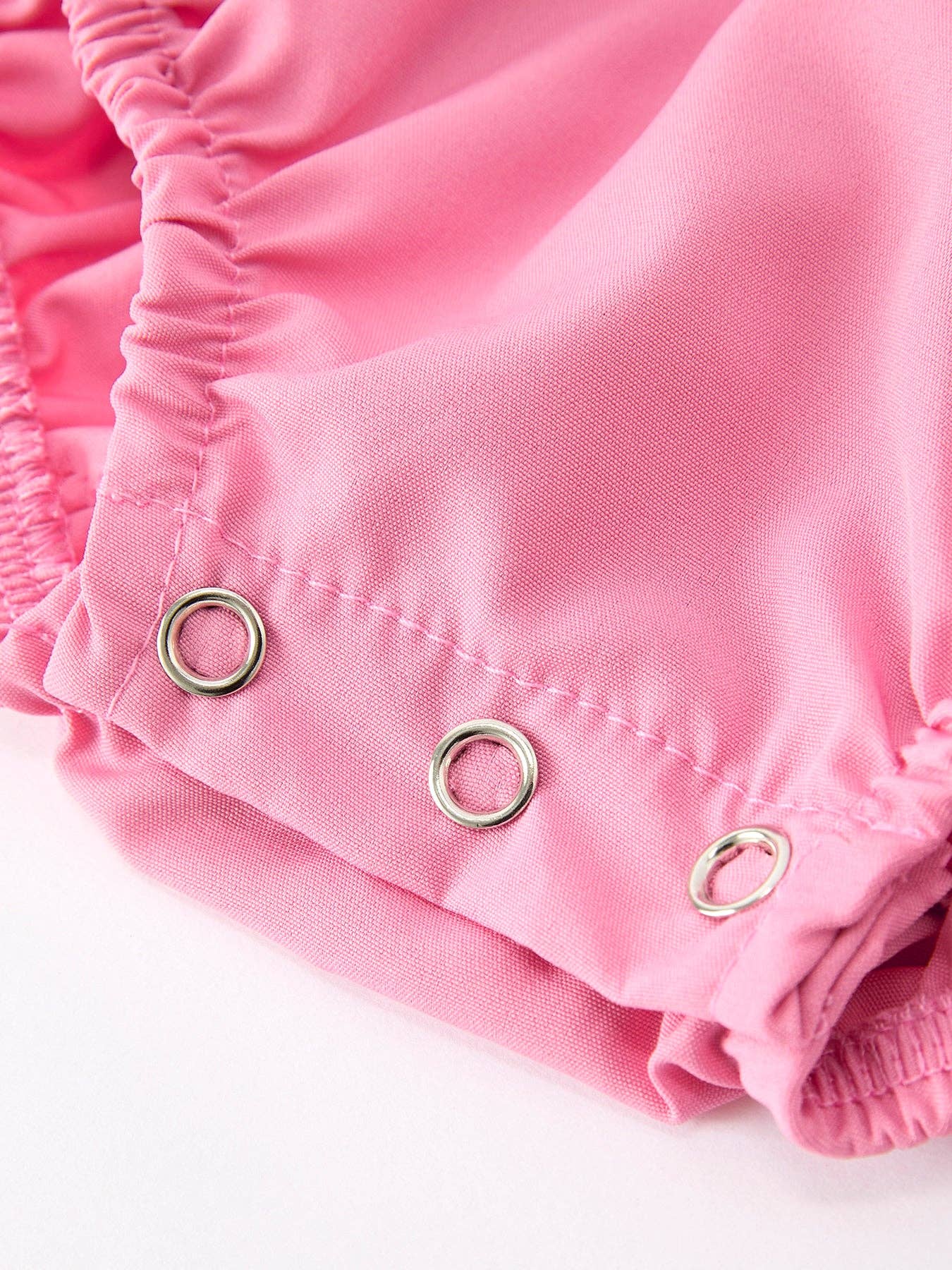 Mommy and Me Pink Smocked Puff Sleeve Romper