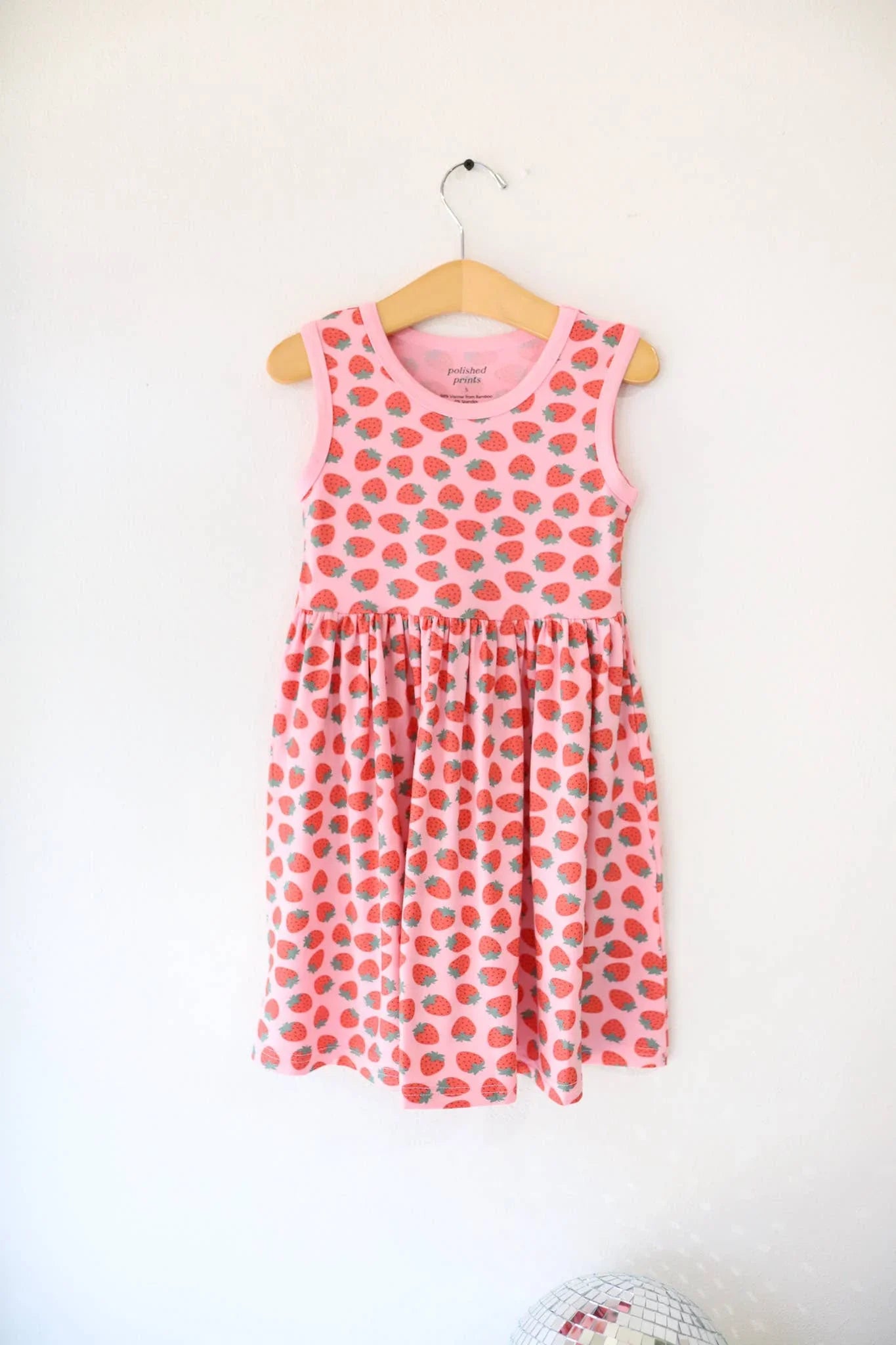 Strawberry Girls Bamboo Twirl Dress, Trendy Kids Clothes