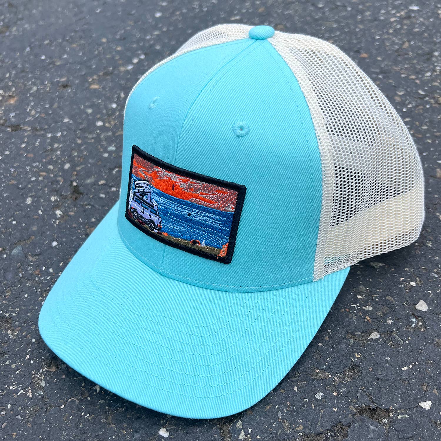 Surf Van | Patch Hat | Curved Bill Trucker
