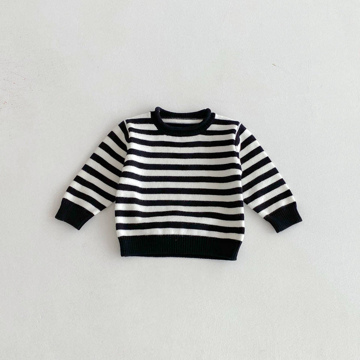 Baby Kids Striped Knit Sweater Pullover Top
