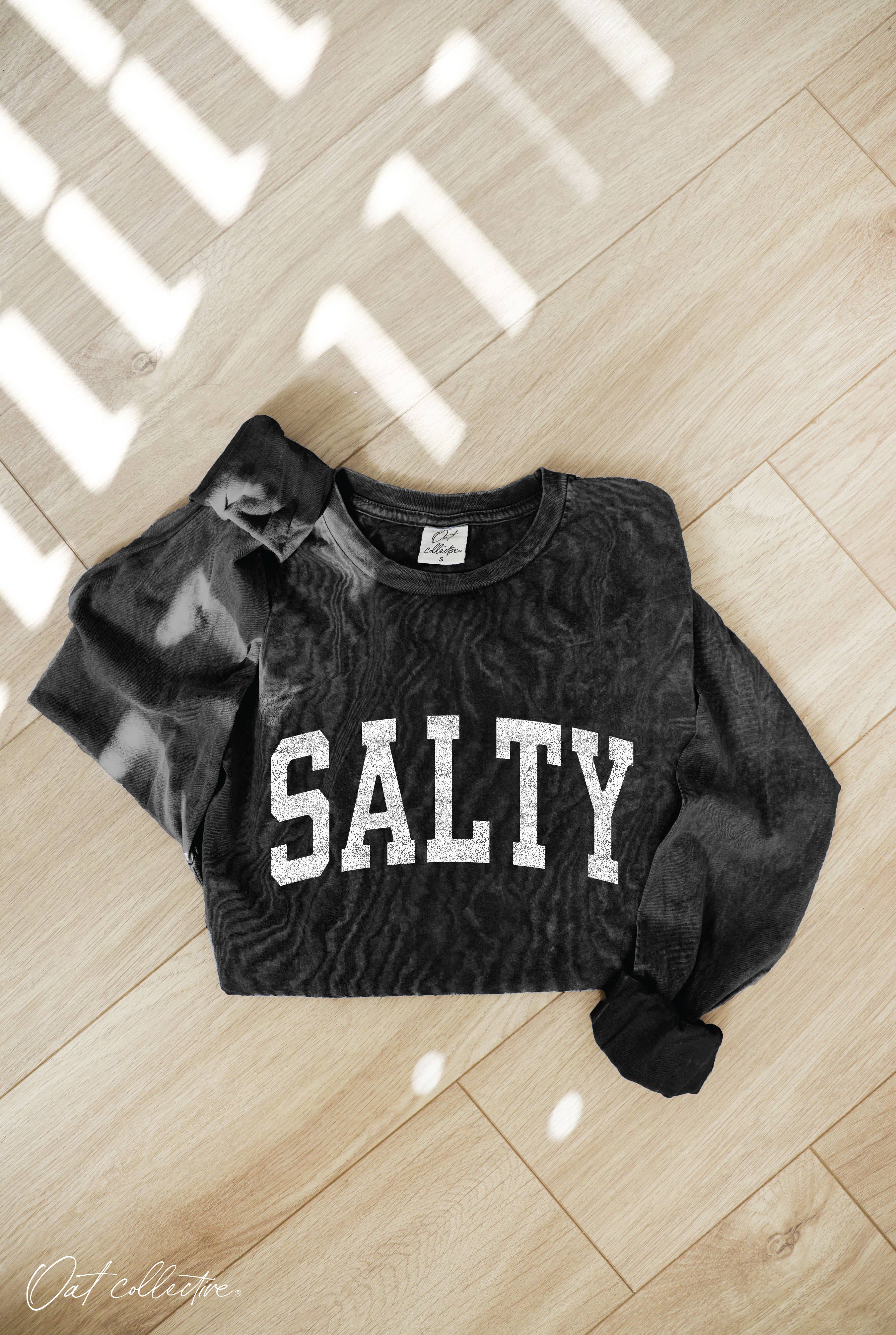 SALTY Mineral Washed Long Sleeve Graphic