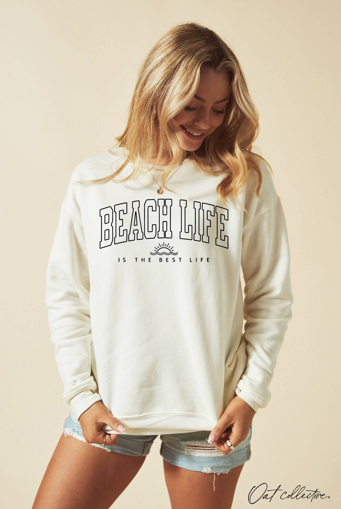 BEACH LIFE IS THE BEST LIFE Graphic Sweatshirt