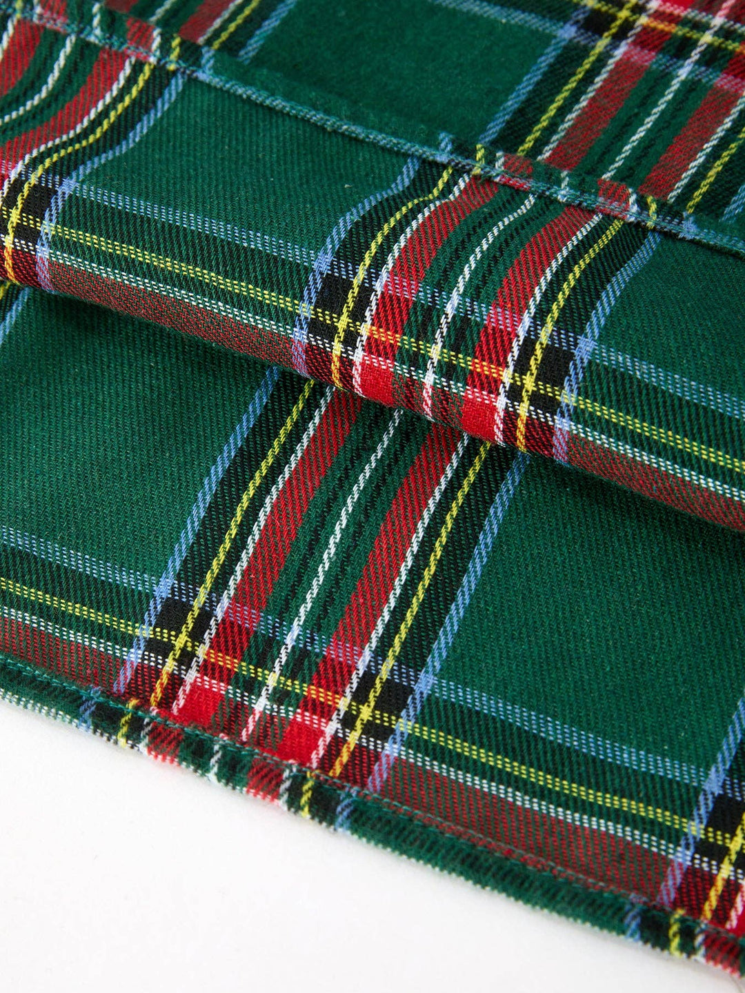 Christmas Green Plaid Mommy and Me Matching Dress