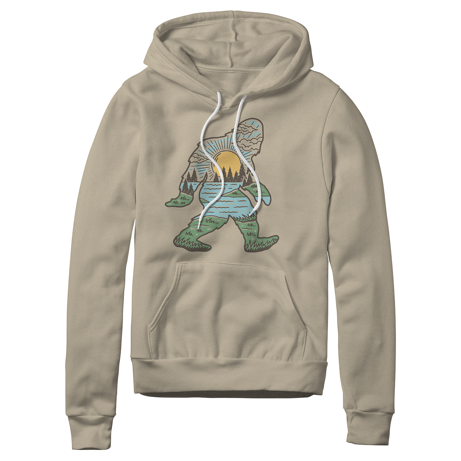 Sasquatch Day | Lightweight Pullover Hoodie Sweatshirt